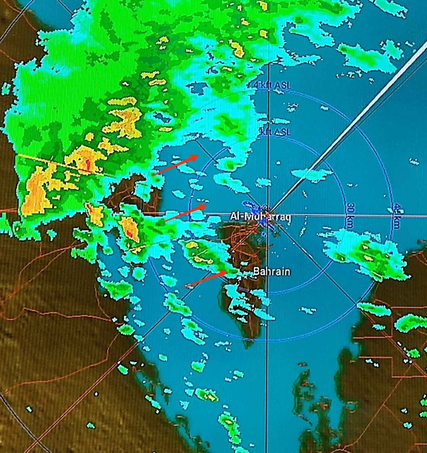 أمطار خفيفة إلى متوسطة متوقعة على مختلف مناطق البحرين 