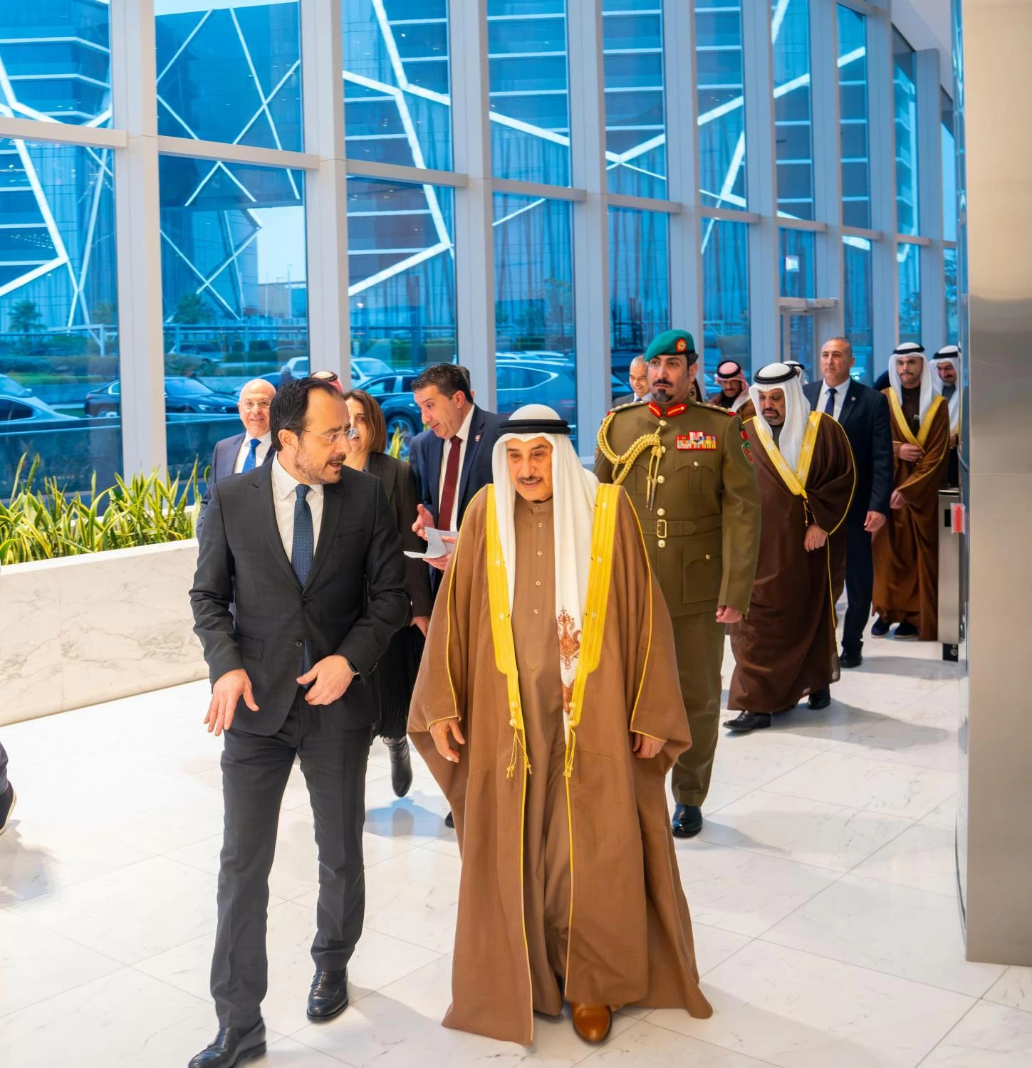 فخامة رئيس جمهورية قبرص يزور مجلس التنمية الاقتصادية 