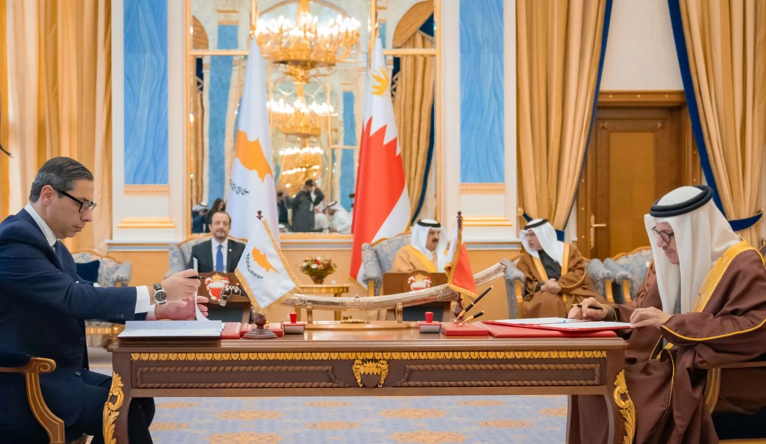 الملك يستقبل رئيس قبرص ويشهدان التوقيع على عدد من الاتفاقيات ومذكرات التفاهم