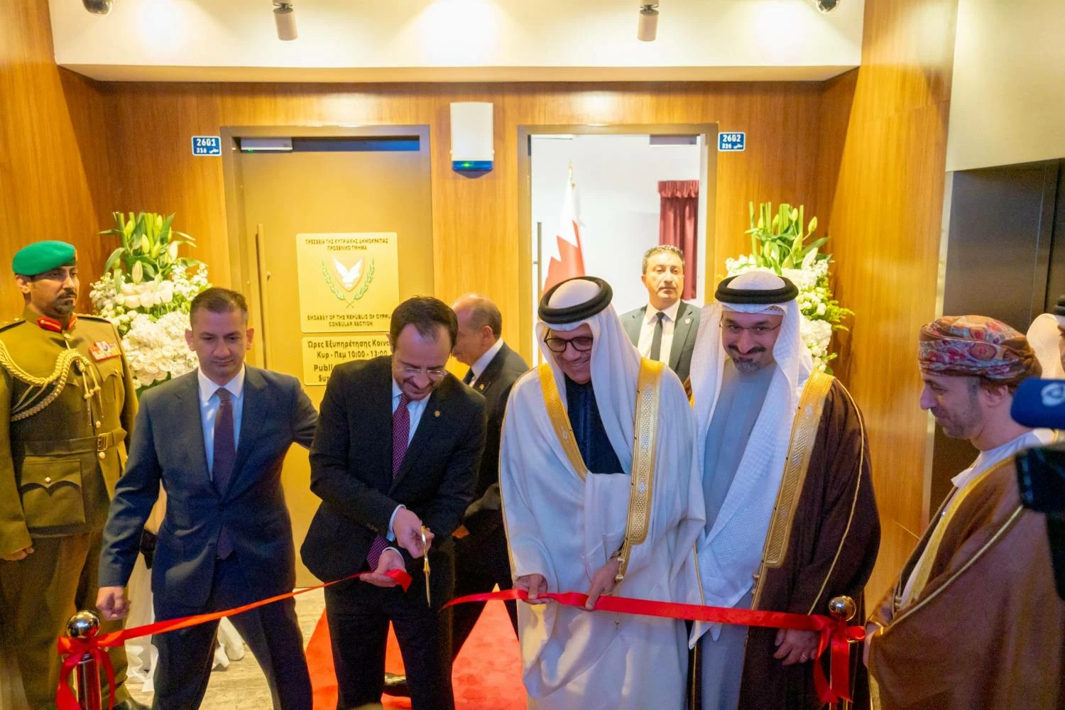 رئيس قبرص يفتتح مقر السفارة القبرصية لدى مملكة البحرين