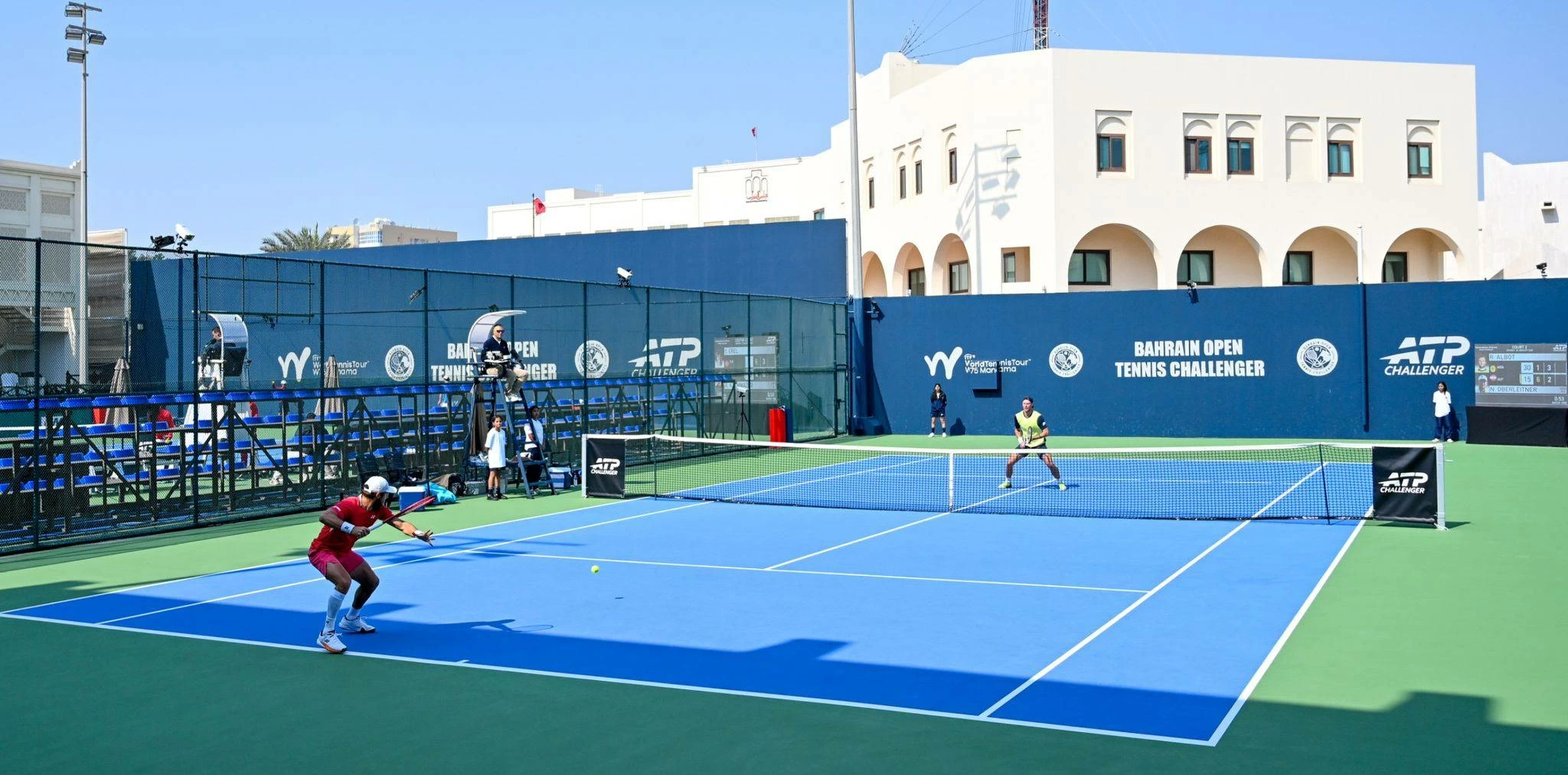 انطلاقة قوية ومباريات مثيرة في بطولة البحرين المفتوحة ATP تشالنجر للتنس