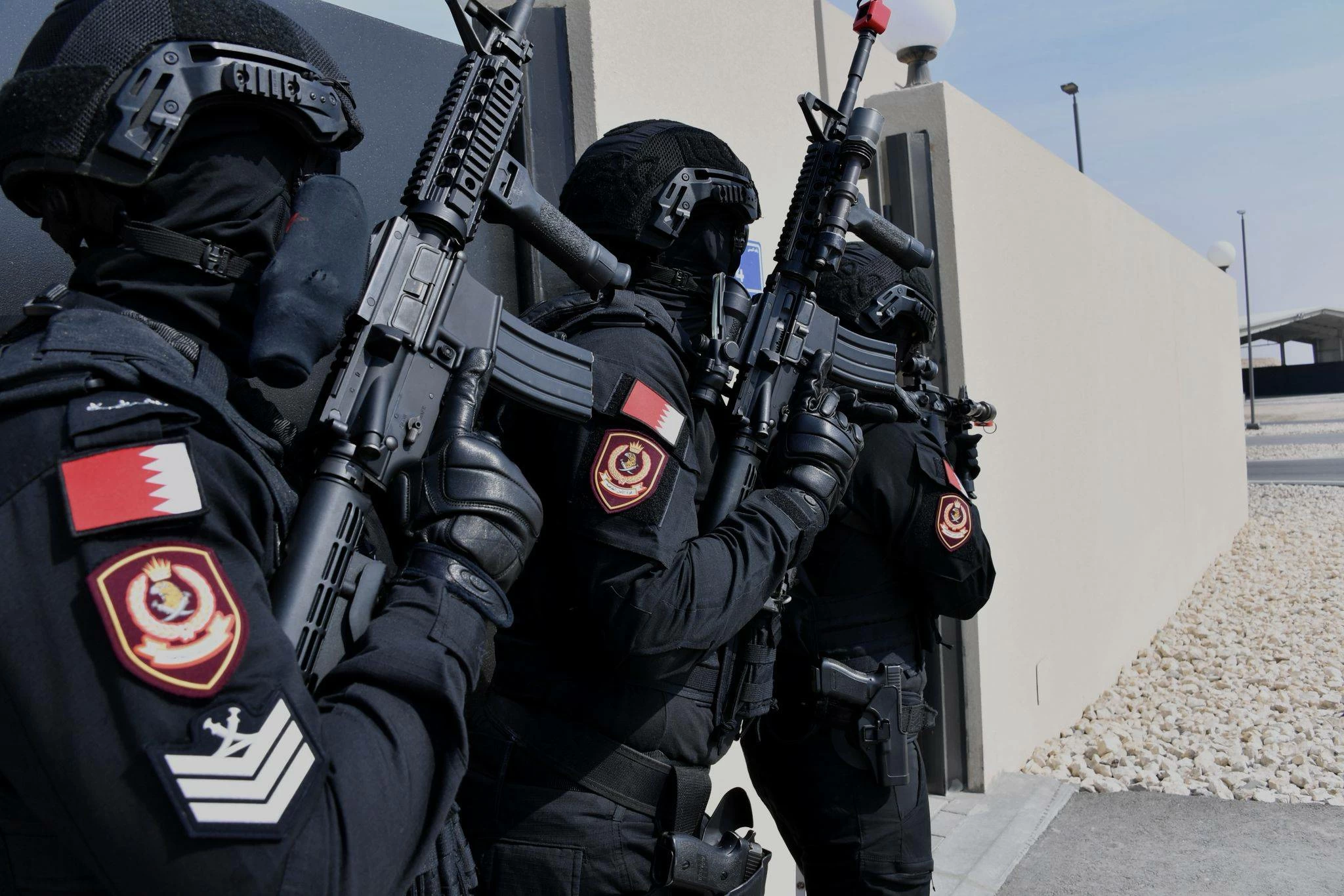 قوات شرطة البحرين المشاركة في تمرين "أمن الخليج العربي 4" تواصل أعمالها في اطار التدريبات الميدانية