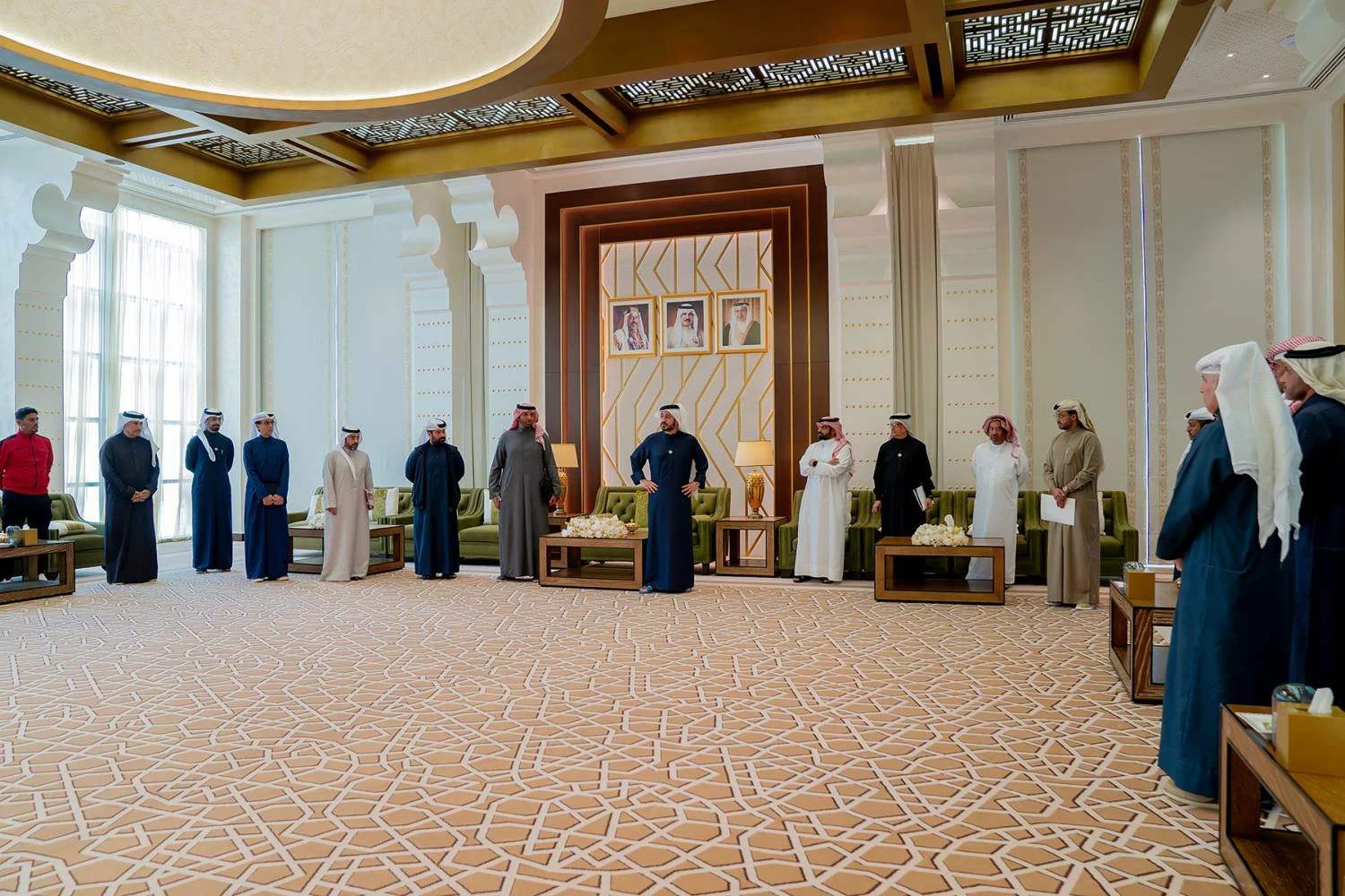 خالد بن حمد يستقبل مجلس إدارة اتحاد الكرة ويشيد بجهودهم