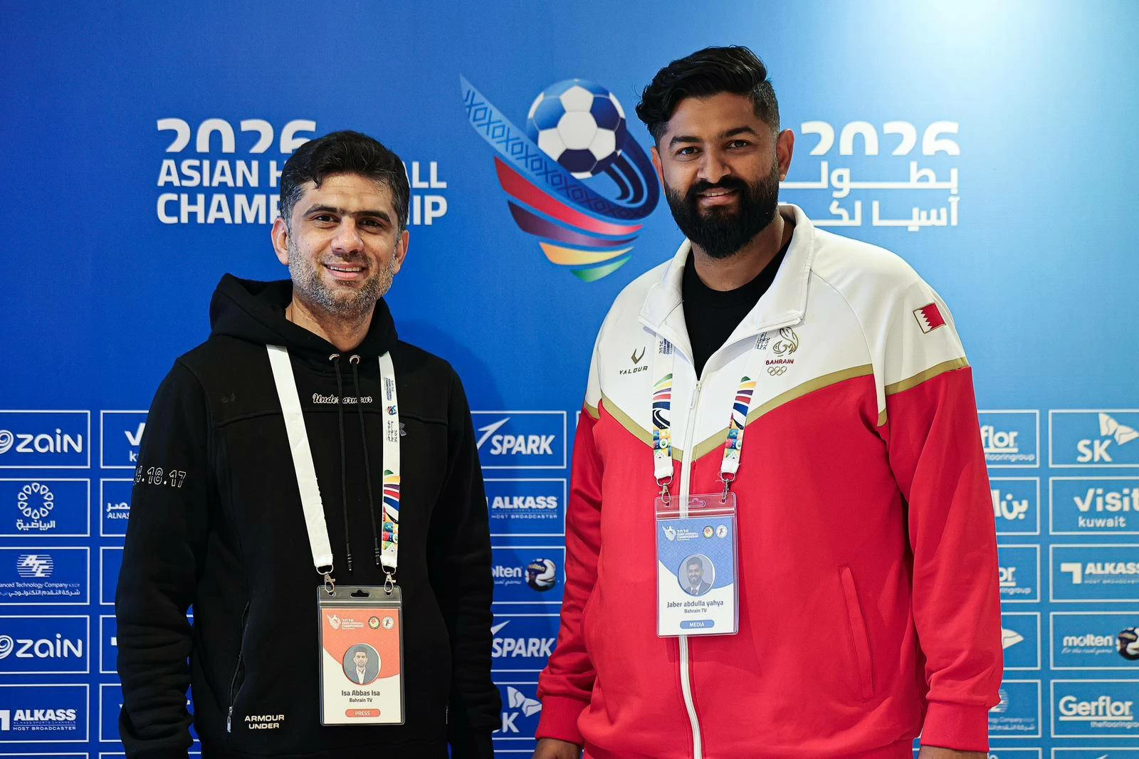 لجنة الإعلام الرياضي تبتعث عيسى عباس وجابر يحيى لتغطية كأس آسيا لكرة اليد في الكويت 