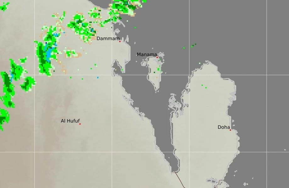 أمطار خفيفة شرق السعودية قد تمتد إلى البحرين خلال ساعات 