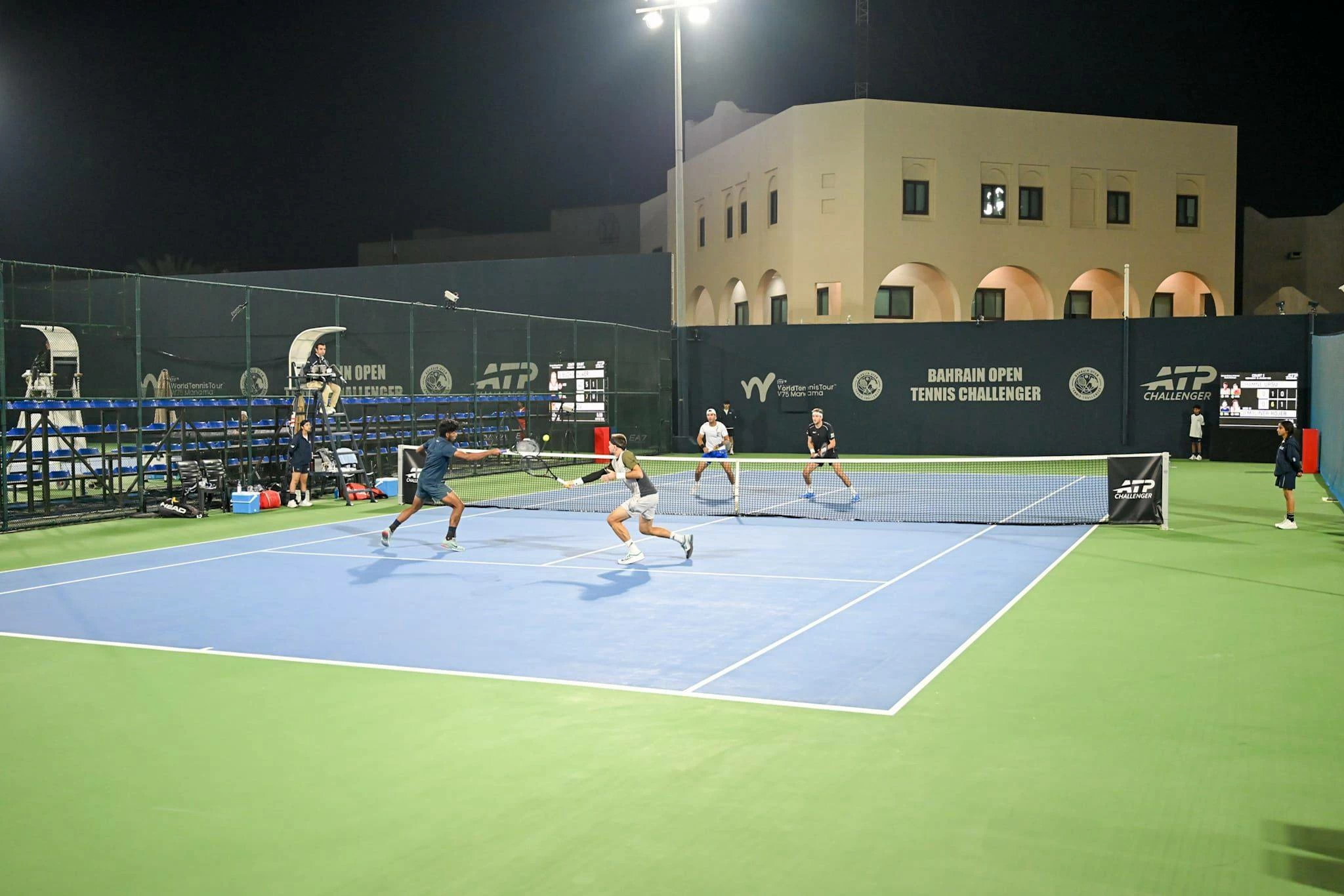 مفاجأة مدوية ومنافسات قوية في اليوم الثالث من بطولة البحرين المفتوحة ATP تشالنجر للتنس