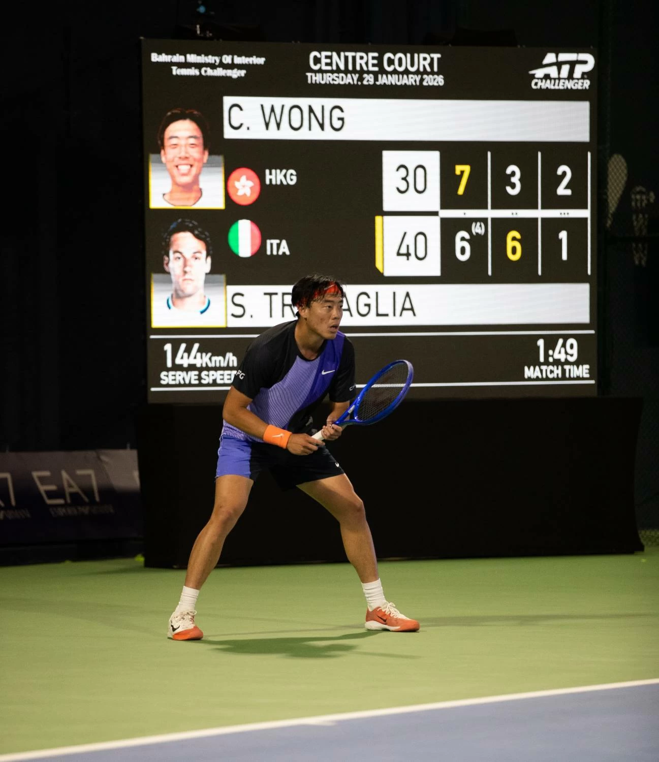 إثارة وندية في دور الـ16 من بطولة البحرين المفتوحة ATP تشالنجر للتنس