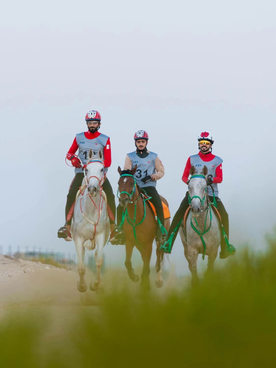 ناصر بن حمد يتصدر السباق الدولي التأهيلي للقدرة في دبي