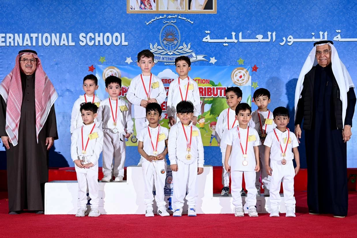 مدرسة النور العالمية تحتفي بإنجازات طلبة رياض الأطفال في حفل توزيع الجوائز الرياضية السنوي