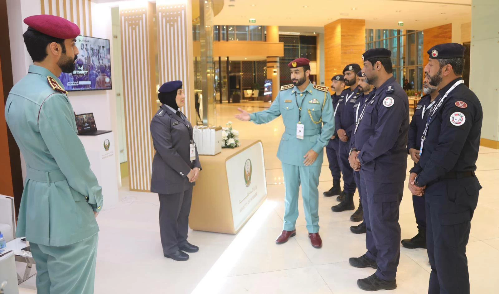 &laquo;الداخلية&raquo; تشارك في المعرض الأمني المصاحب لتمرين &laquo;أمن الخليج العربي 4&raquo; بدولة قطر