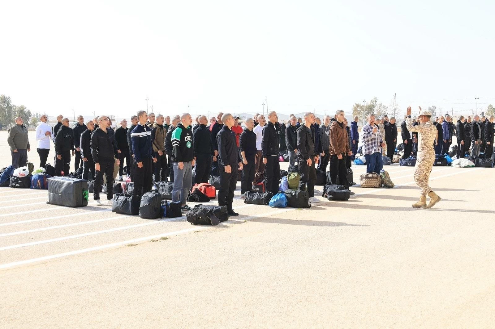 بدء الخدمة الإلزامية في الجيش الأردني والتحاق الدفعة الأولى من المنتسبين