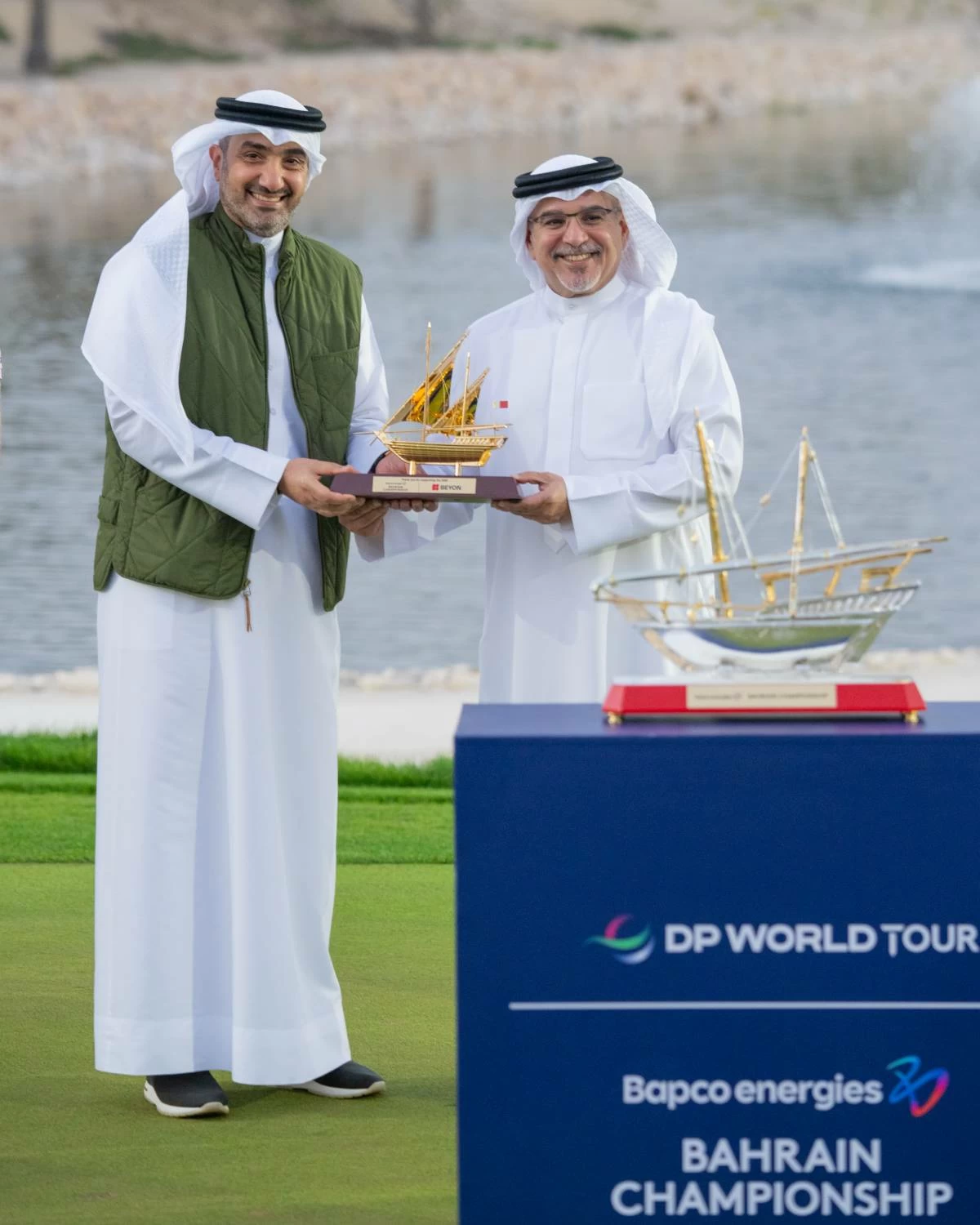 ولي العهد رئيس الوزراء يحضر حفل ختام بطولة بابكو إنرجيز البحرين للجولف