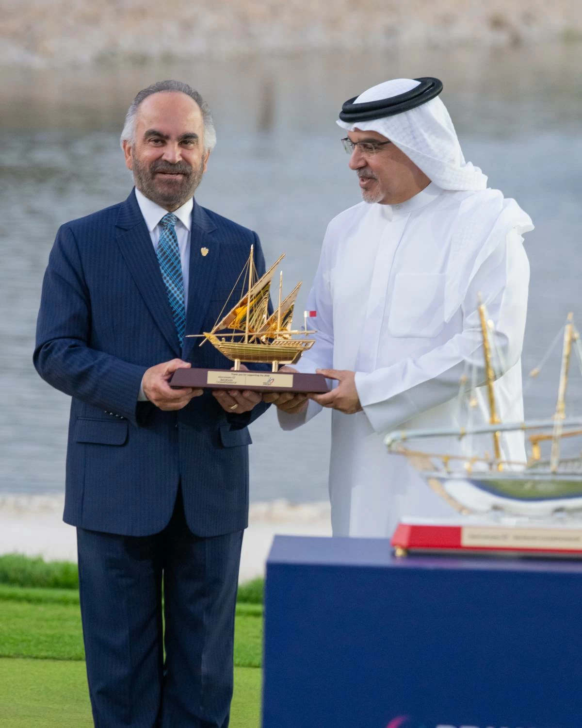 ولي العهد رئيس الوزراء يحضر حفل ختام بطولة بابكو إنرجيز البحرين للجولف