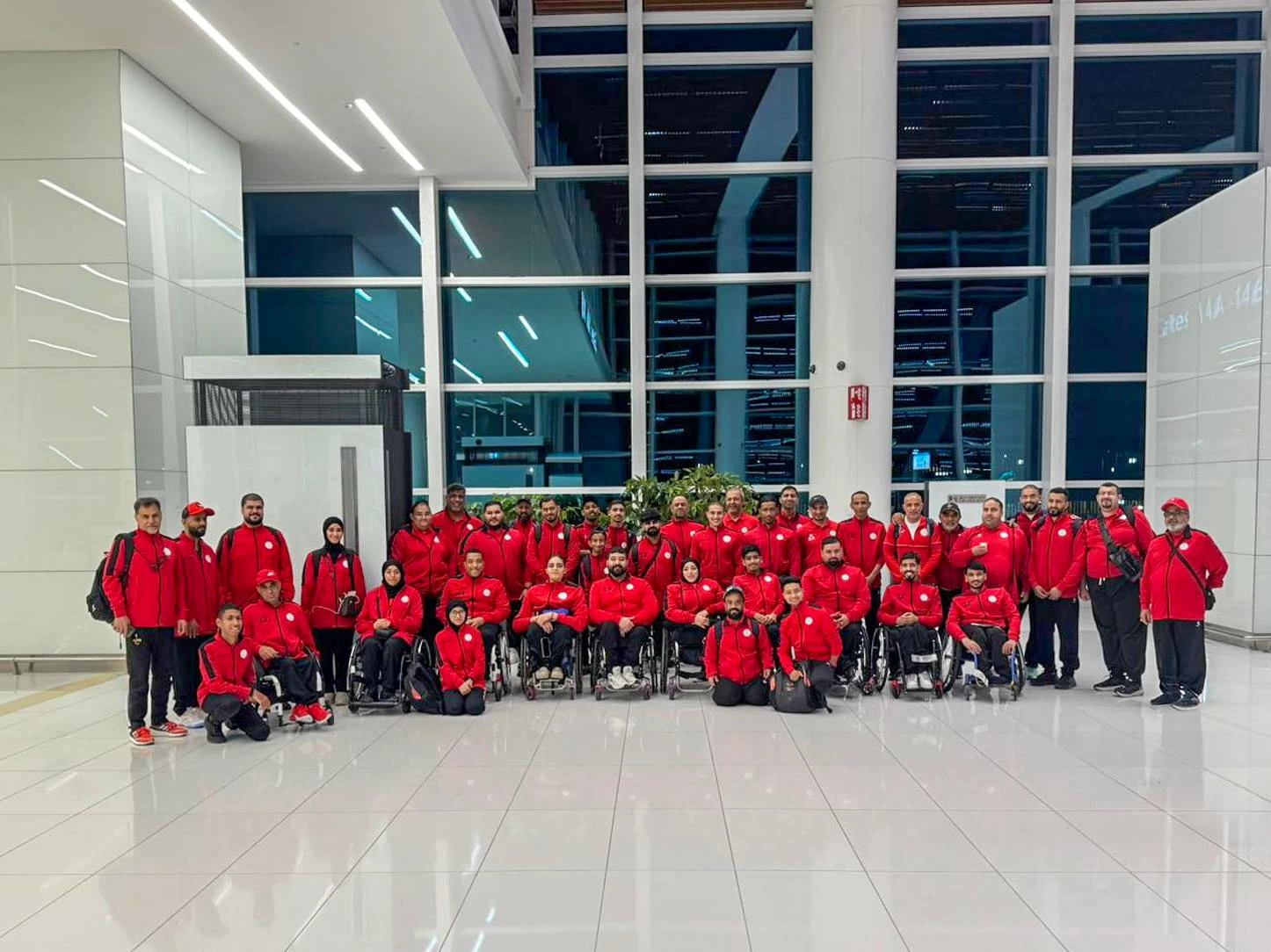 الوفد البارالمبي البحريني يغادر إلى مسقط للمشاركة في خامسة دورات ألعاب غرب آسيا 