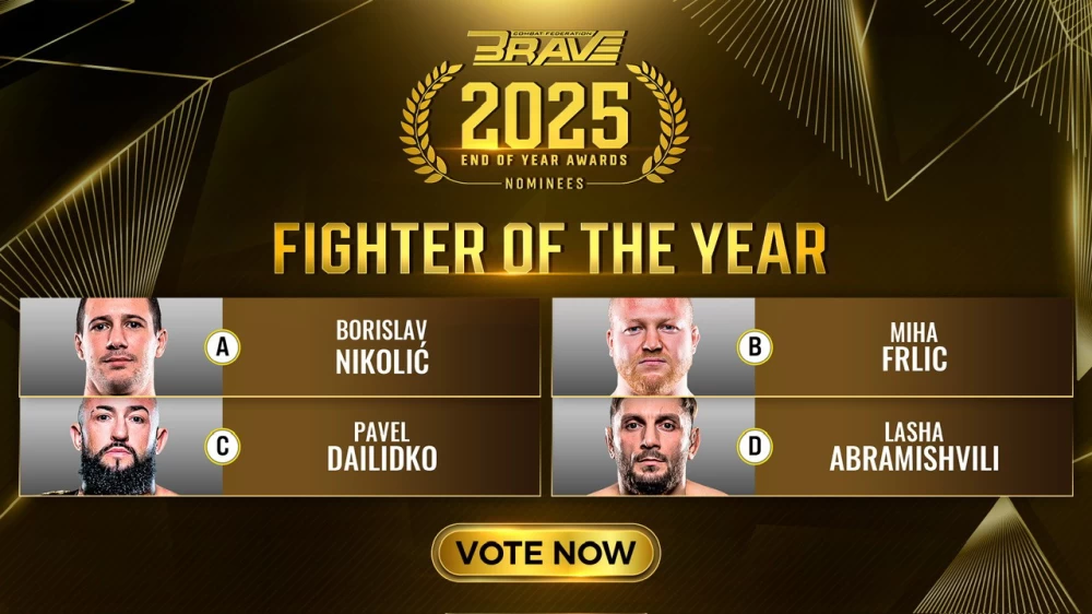 quot;BRAVE CFquot; تكشف عن المرشحين لجائزة مقاتل العام 2025 