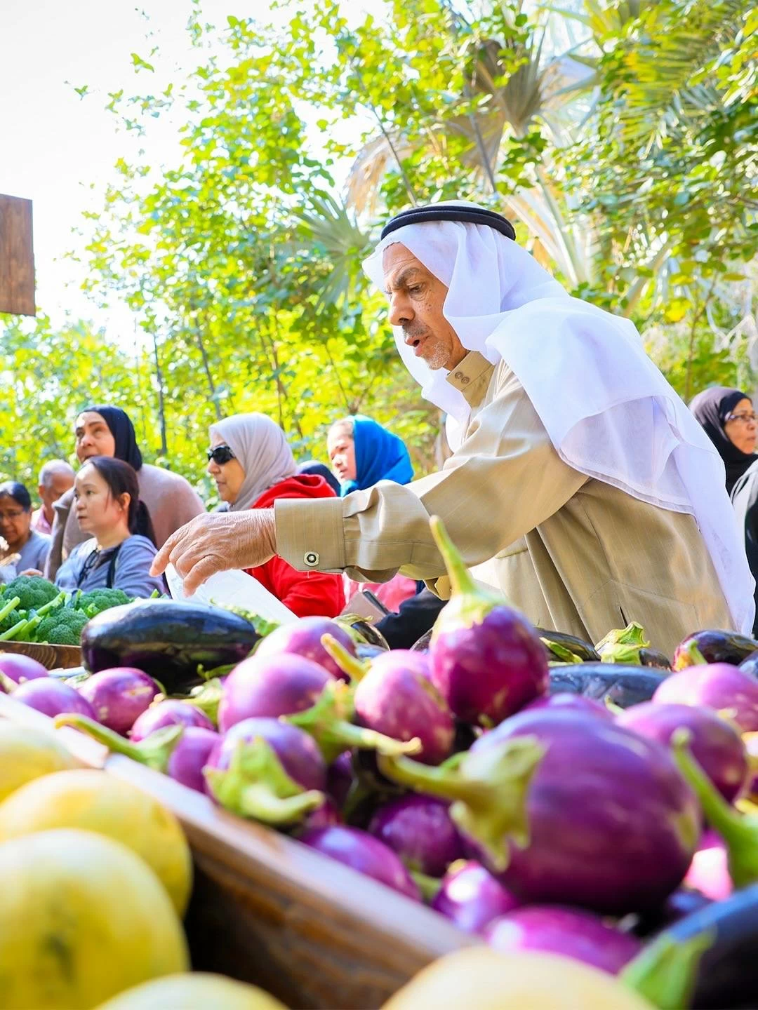 سوق المزارعين يواصل أسبوعه التاسع بأصناف زراعية متنوعة وإقبال جماهيري واسع