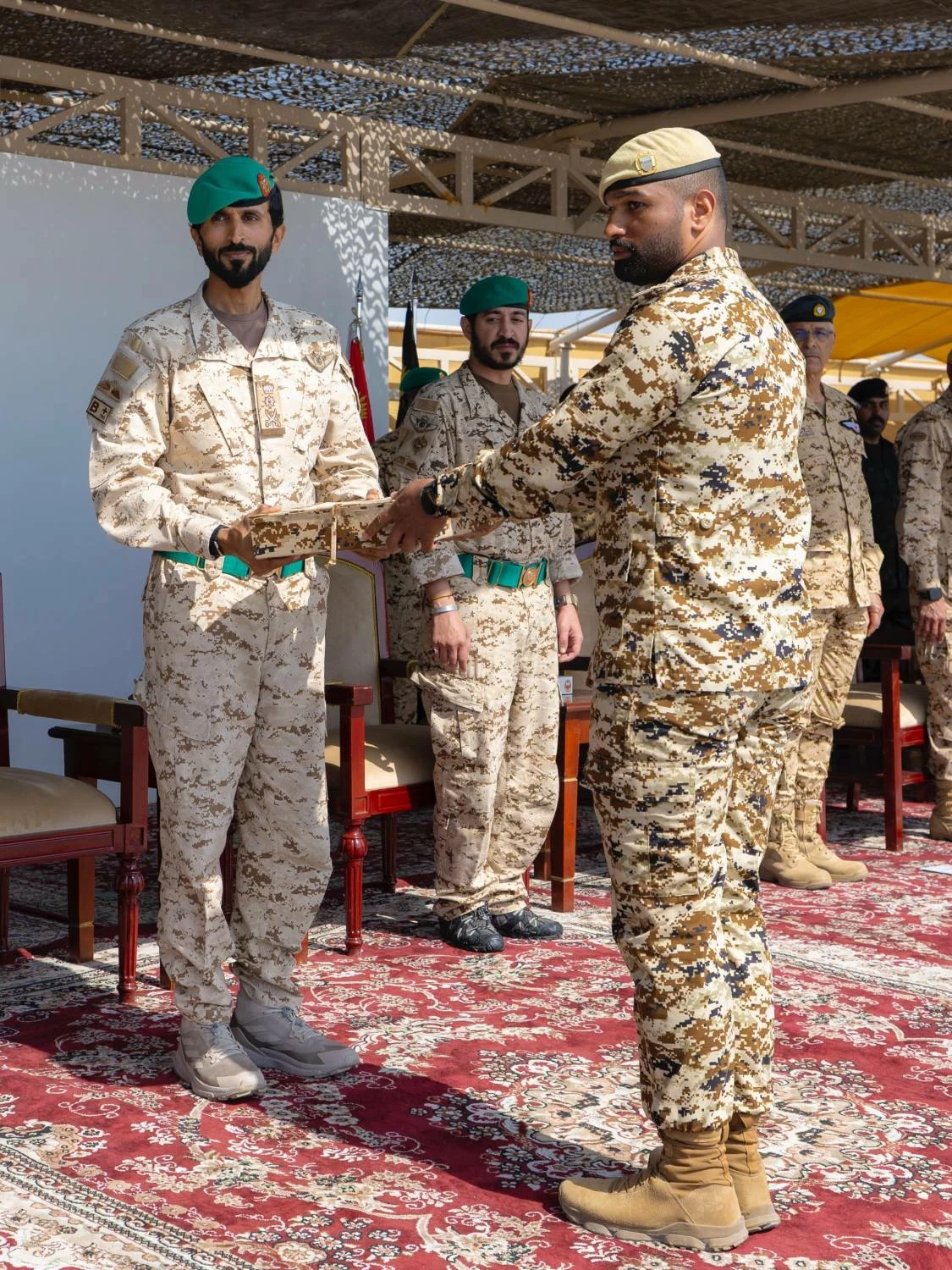 ناصر بن حمد يشهد الاحتفال بذكرى مرور خمسين عامًا على تأسيس القوة الخاصة الملكية