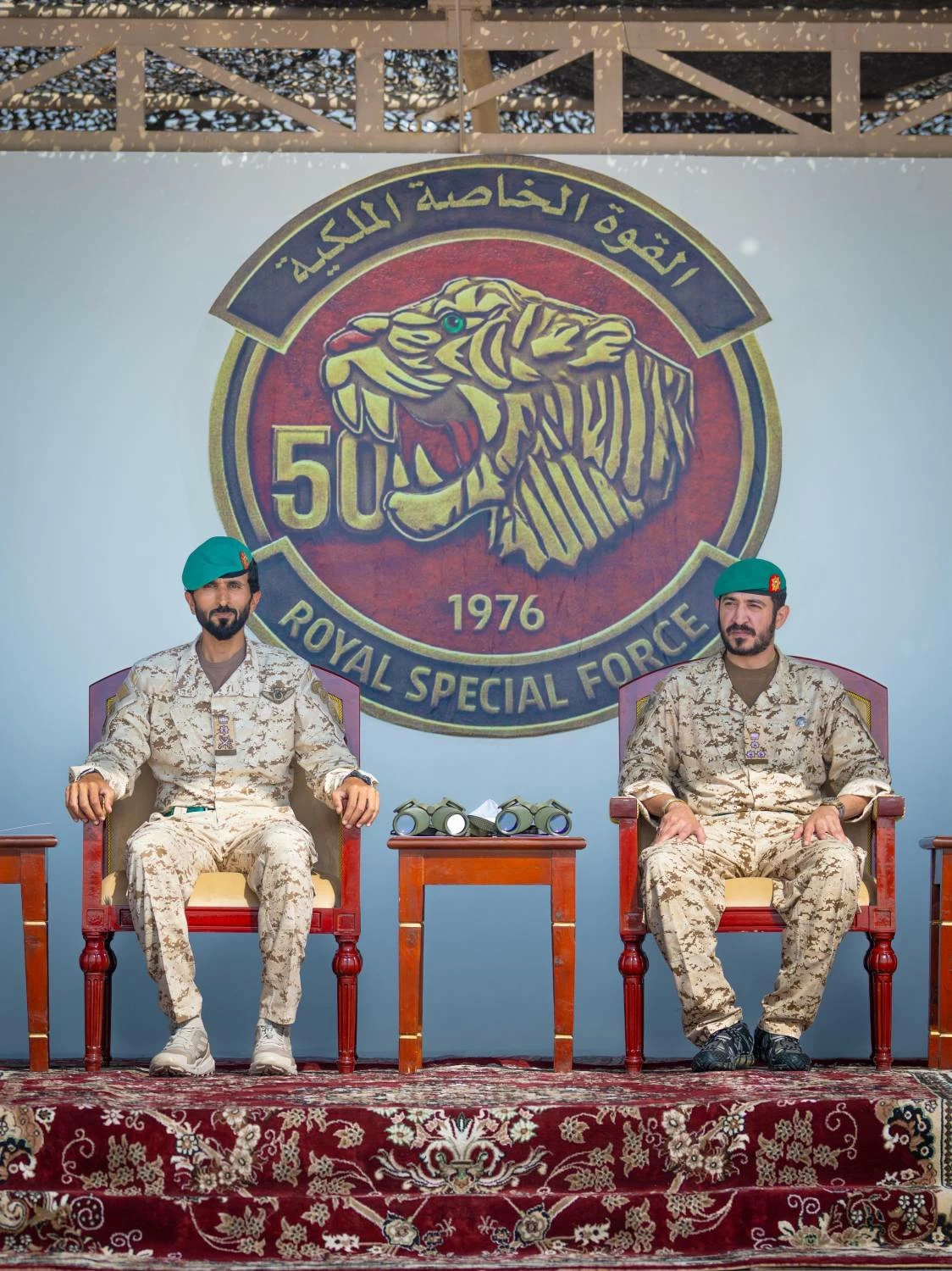 ناصر بن حمد يشهد الاحتفال بذكرى مرور خمسين عامًا على تأسيس القوة الخاصة الملكية