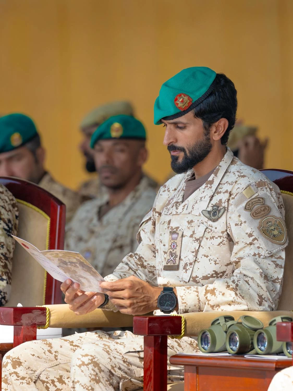 ناصر بن حمد يشهد الاحتفال بذكرى مرور خمسين عامًا على تأسيس القوة الخاصة الملكية