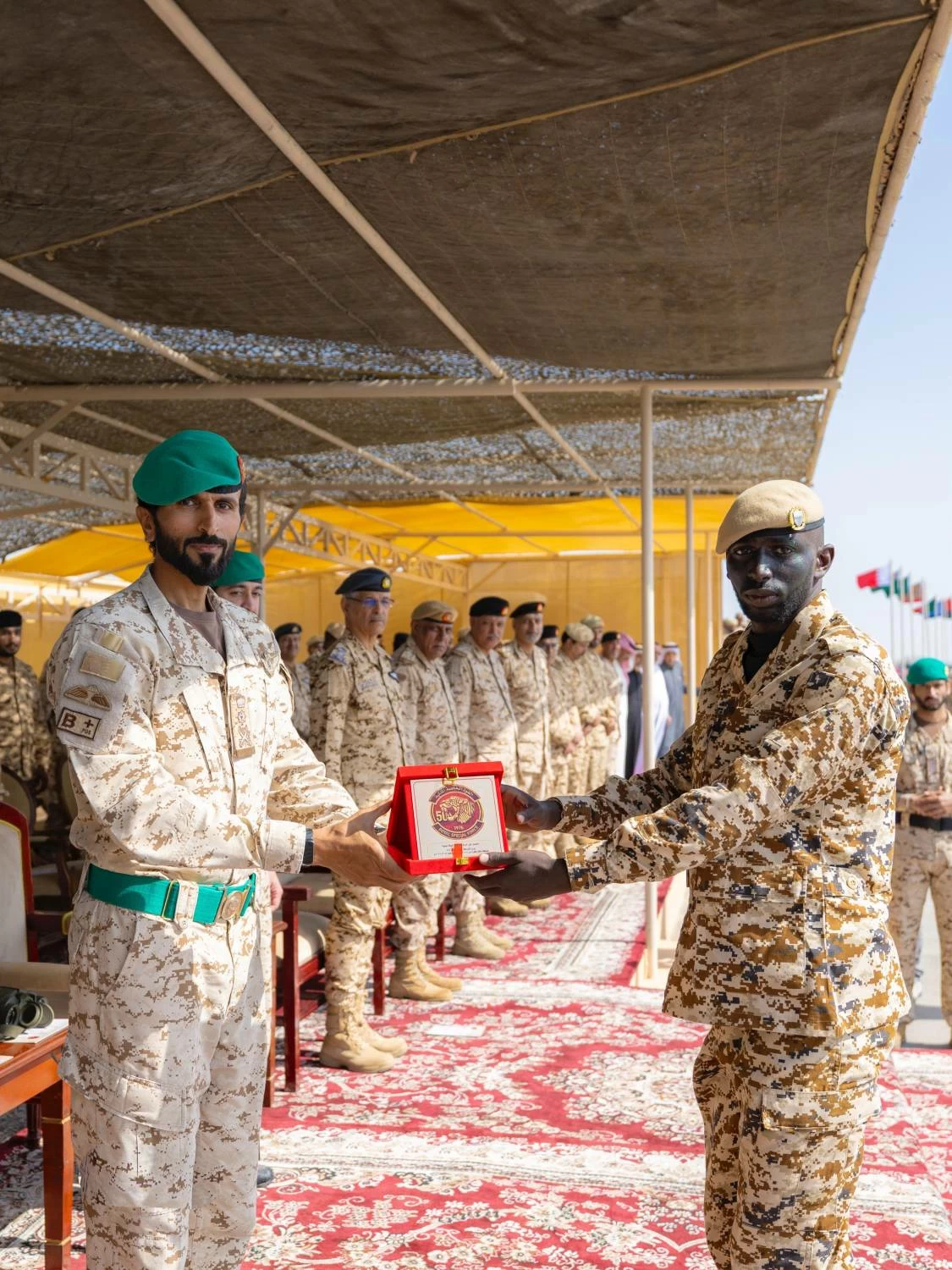 ناصر بن حمد يشهد الاحتفال بذكرى مرور خمسين عامًا على تأسيس القوة الخاصة الملكية