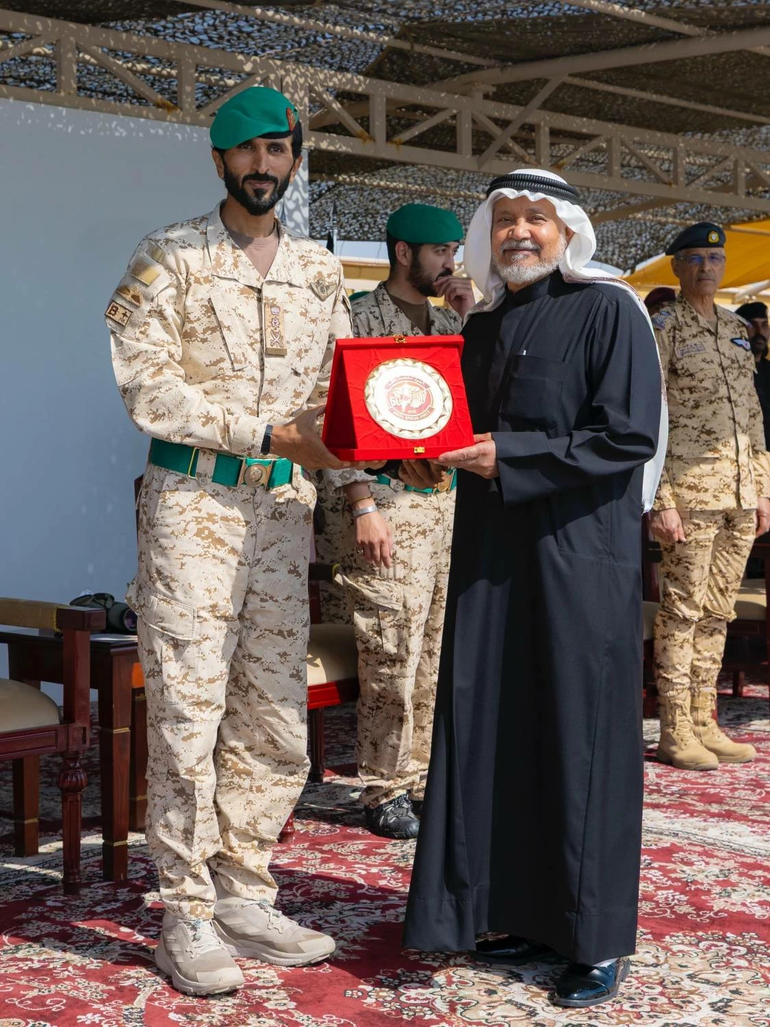 ناصر بن حمد يشهد الاحتفال بذكرى مرور خمسين عامًا على تأسيس القوة الخاصة الملكية