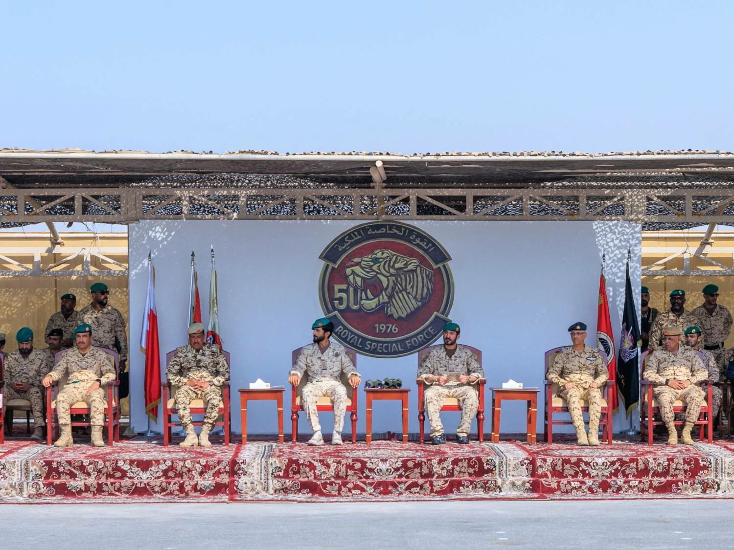 ناصر بن حمد يشهد الاحتفال بذكرى مرور خمسين عامًا على تأسيس القوة الخاصة الملكية