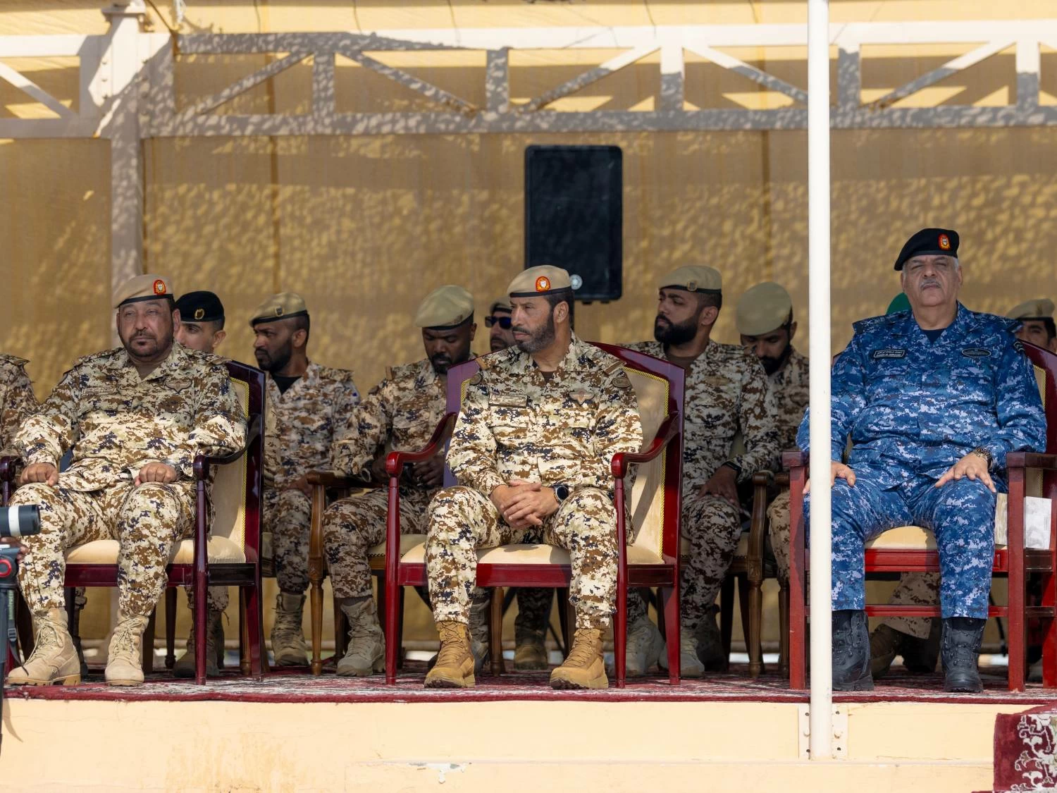 ناصر بن حمد يشهد الاحتفال بذكرى مرور خمسين عامًا على تأسيس القوة الخاصة الملكية