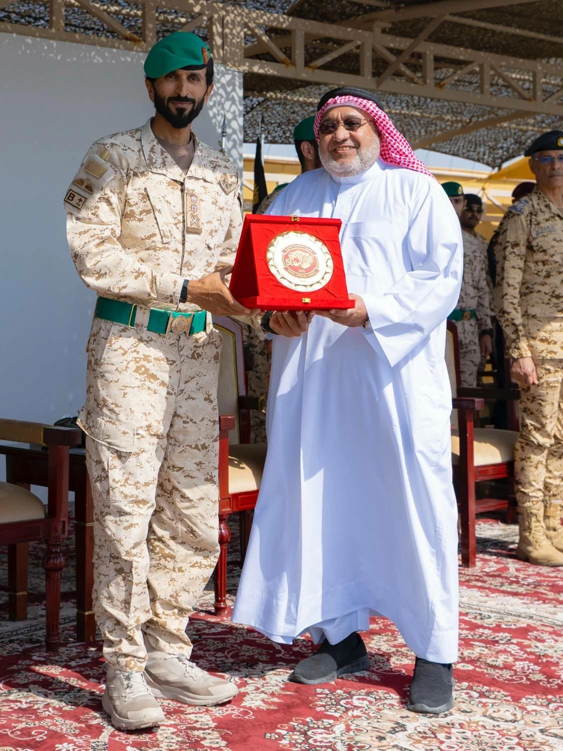 ناصر بن حمد يشهد الاحتفال بذكرى مرور خمسين عامًا على تأسيس القوة الخاصة الملكية