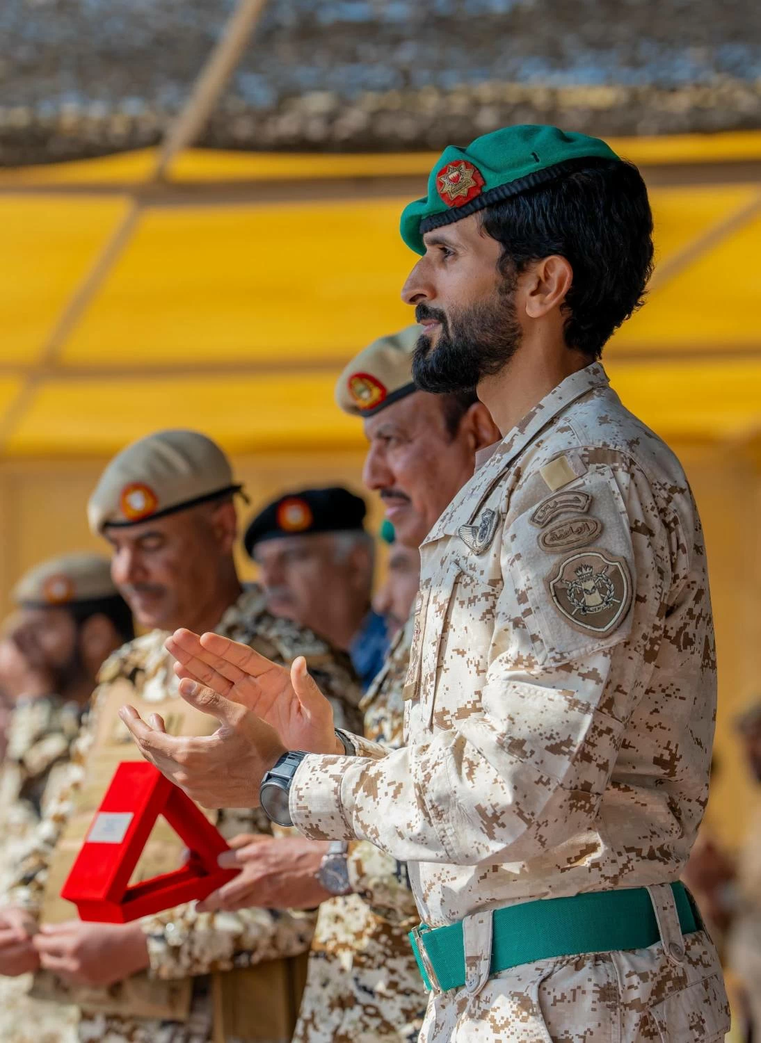 ناصر بن حمد يشهد الاحتفال بذكرى مرور خمسين عامًا على تأسيس القوة الخاصة الملكية