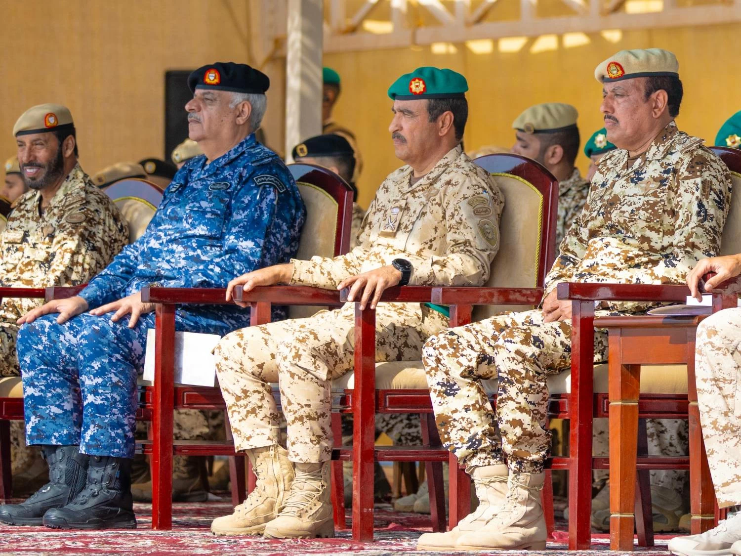 ناصر بن حمد يشهد الاحتفال بذكرى مرور خمسين عامًا على تأسيس القوة الخاصة الملكية