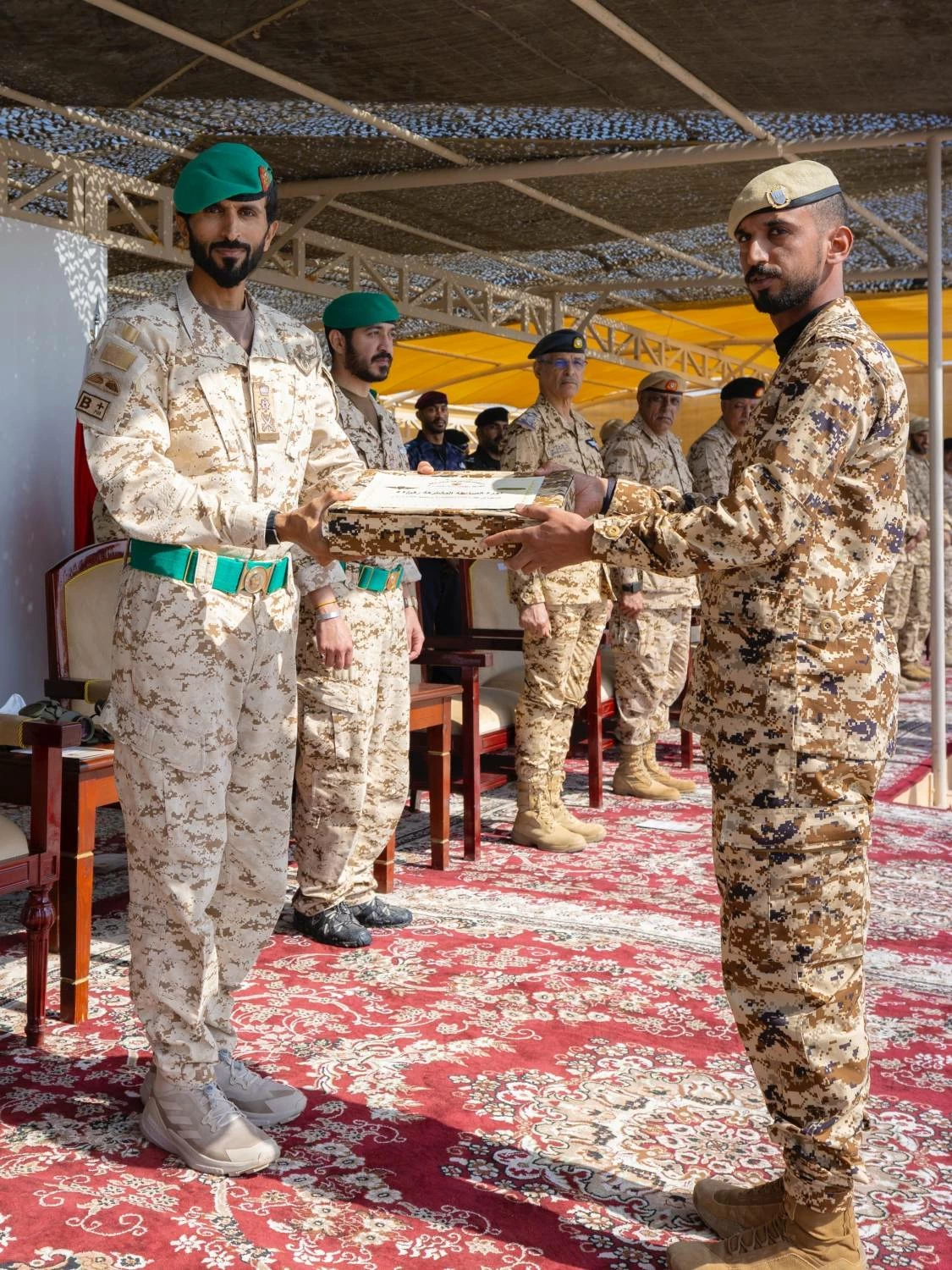 ناصر بن حمد يشهد الاحتفال بذكرى مرور خمسين عامًا على تأسيس القوة الخاصة الملكية