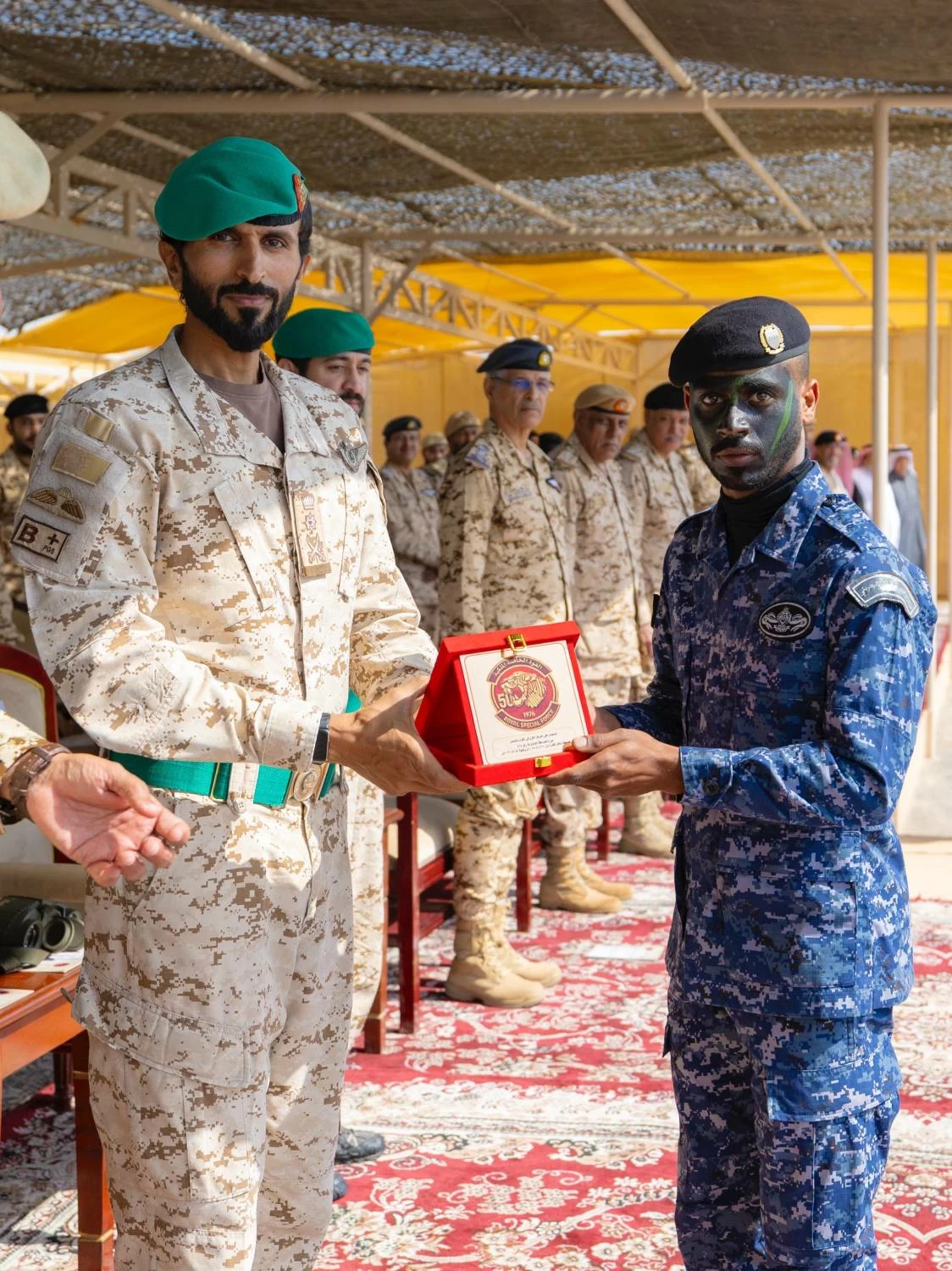 ناصر بن حمد يشهد الاحتفال بذكرى مرور خمسين عامًا على تأسيس القوة الخاصة الملكية