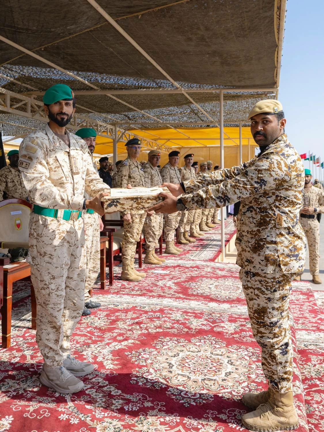 ناصر بن حمد يشهد الاحتفال بذكرى مرور خمسين عامًا على تأسيس القوة الخاصة الملكية