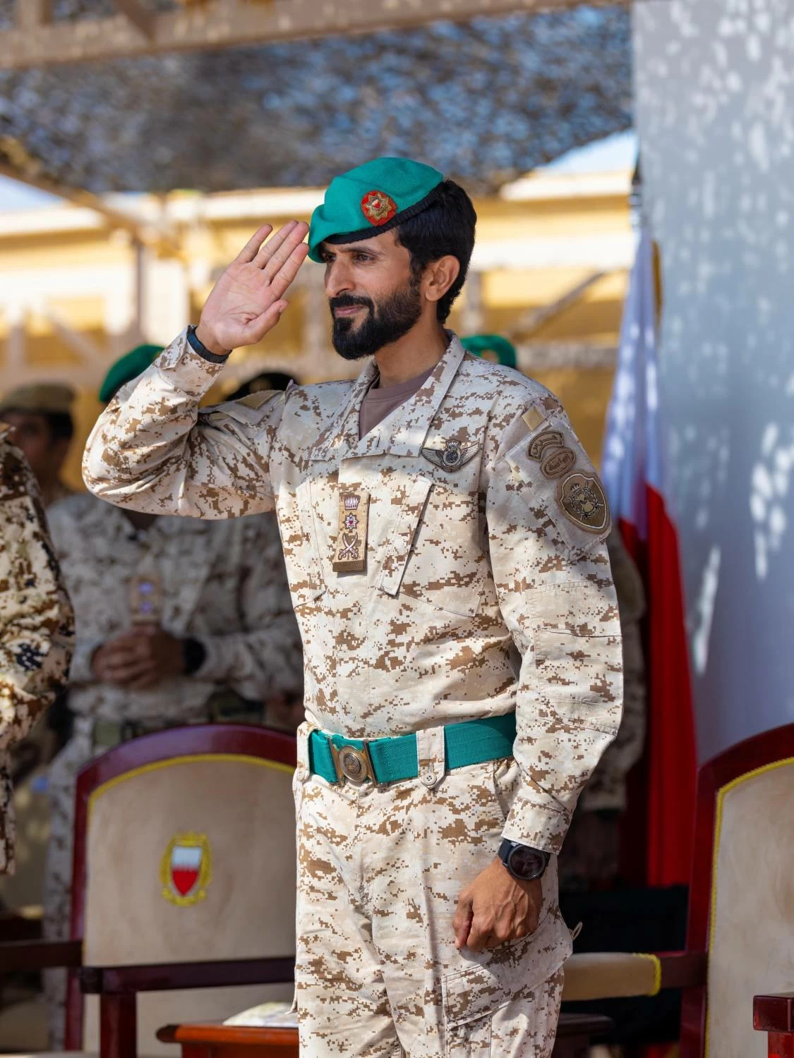 ناصر بن حمد يشهد الاحتفال بذكرى مرور خمسين عامًا على تأسيس القوة الخاصة الملكية