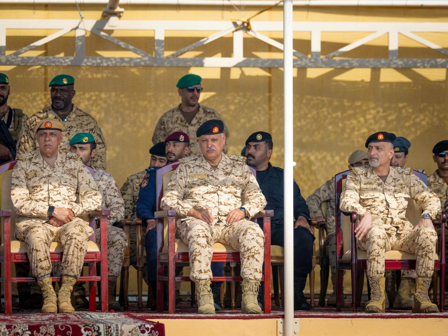 ناصر بن حمد يشهد الاحتفال بذكرى مرور خمسين عامًا على تأسيس القوة الخاصة الملكية