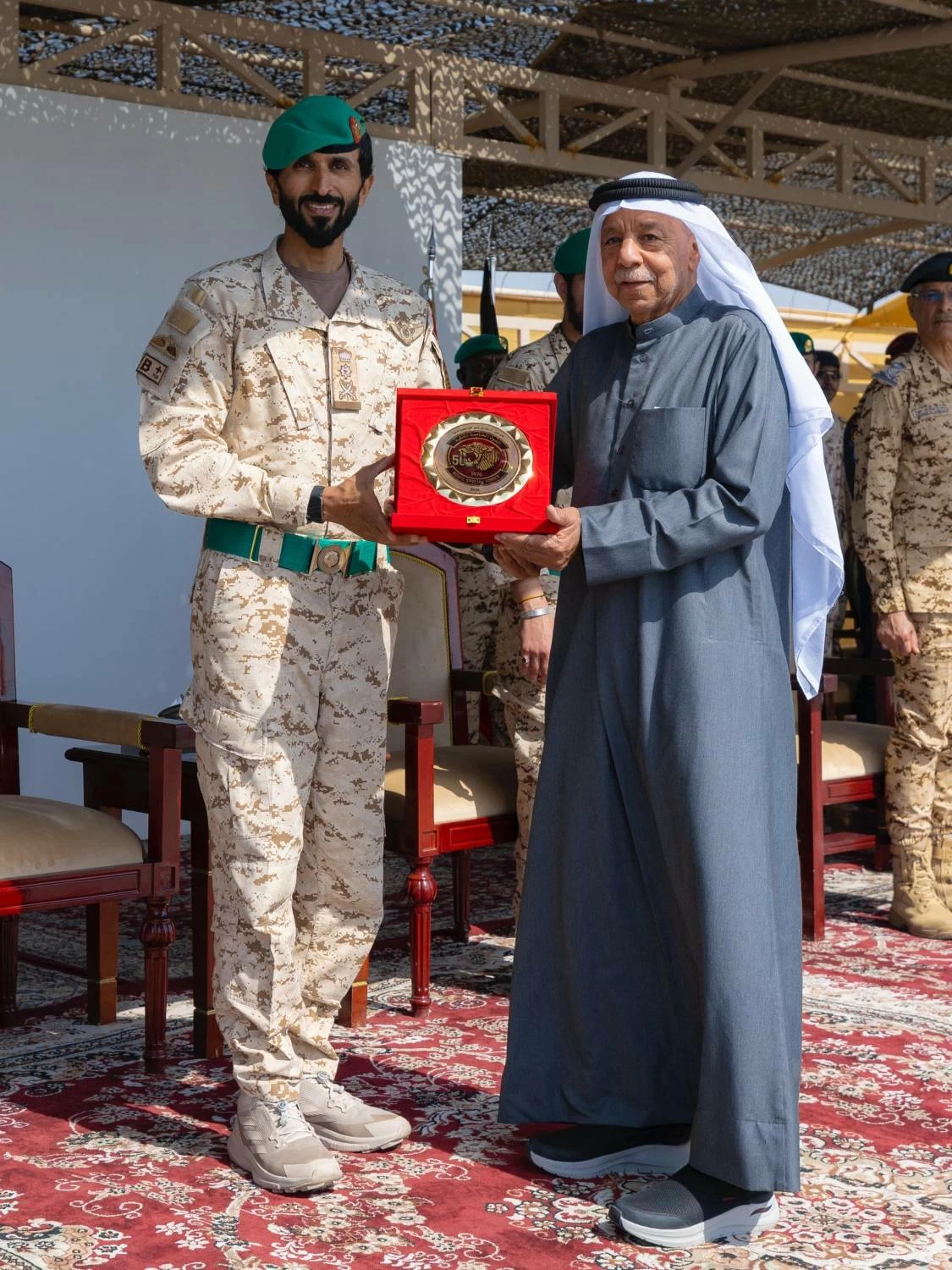 ناصر بن حمد يشهد الاحتفال بذكرى مرور خمسين عامًا على تأسيس القوة الخاصة الملكية