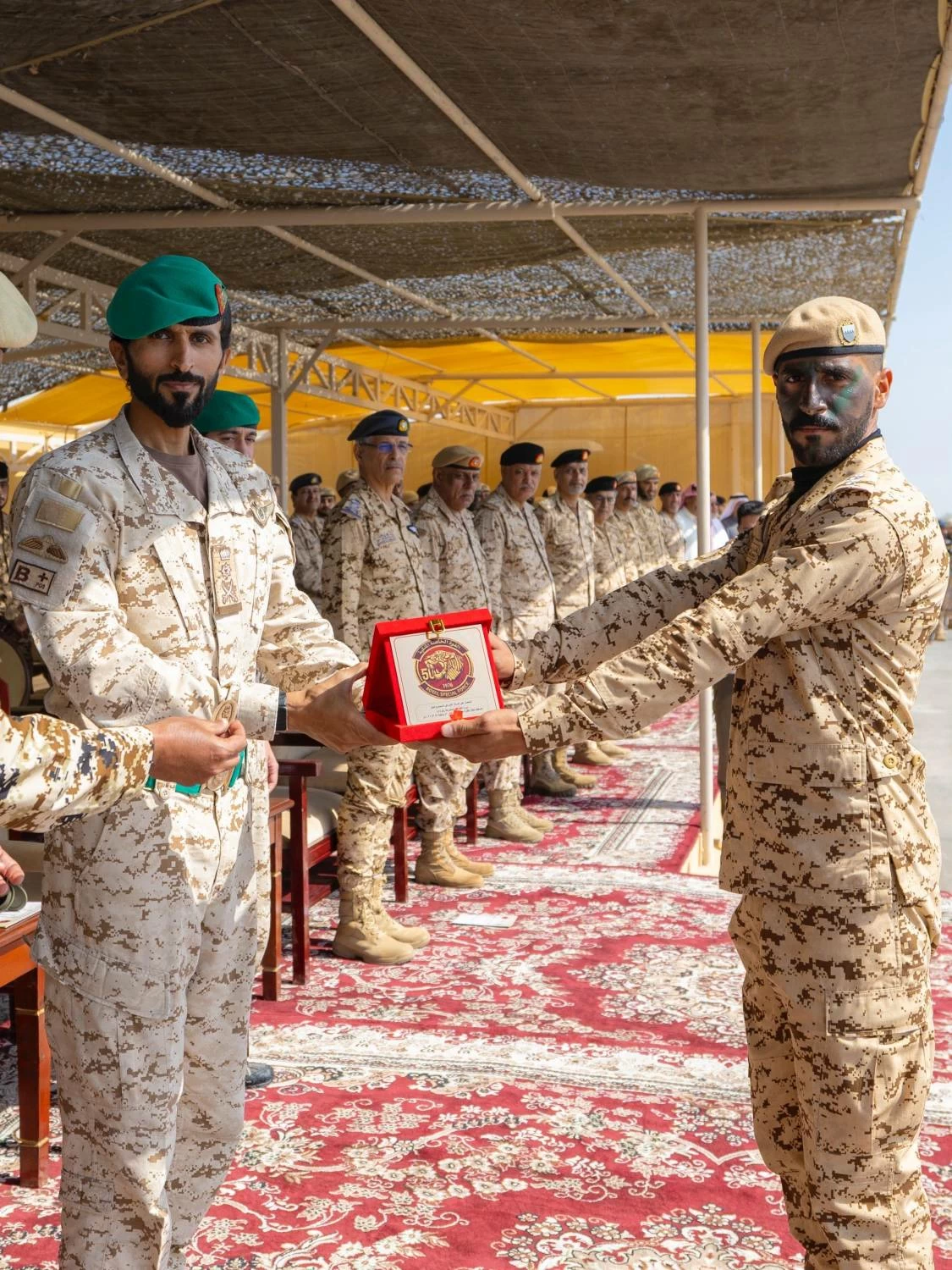 ناصر بن حمد يشهد الاحتفال بذكرى مرور خمسين عامًا على تأسيس القوة الخاصة الملكية