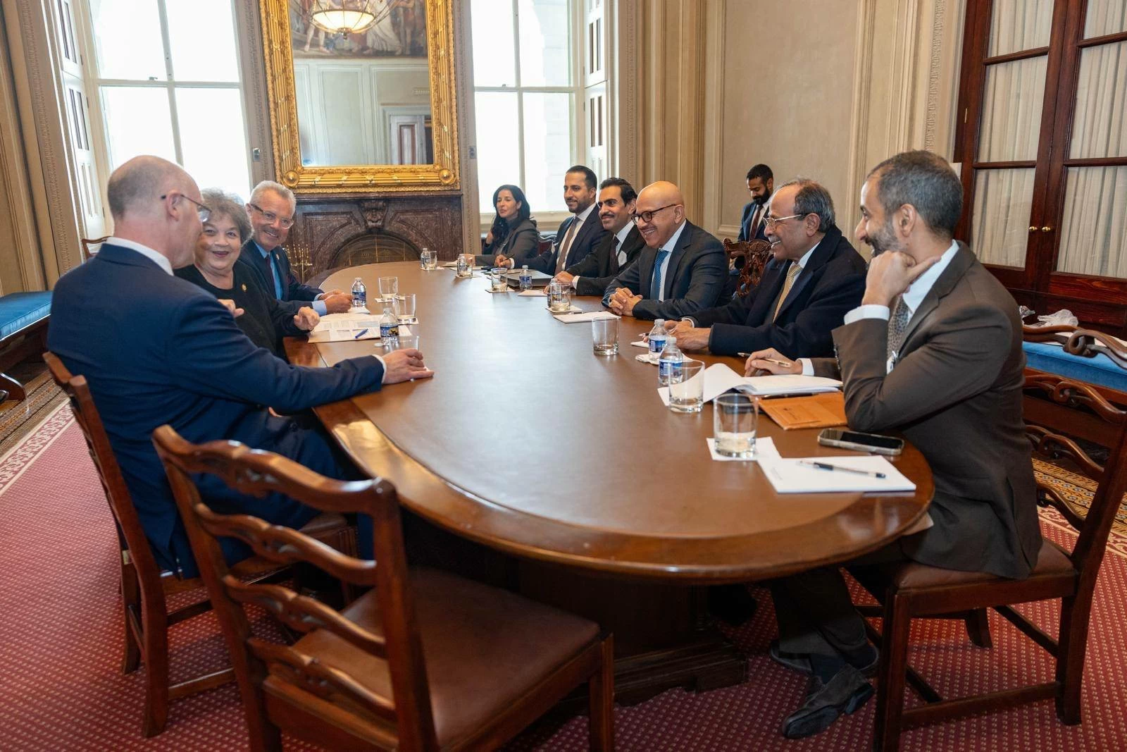 وزير الخارجية يجتمع مع عدد من أعضاء النواب الأمريكي أعضاء اللجنة الفرعية المعنية بالأمن القومي و"الخارجية"