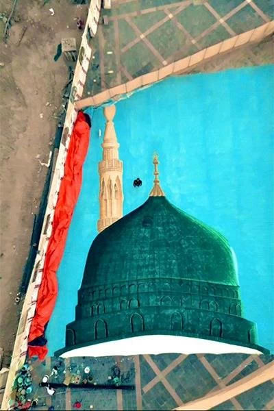 هندي مسلم يدخل &laquo;غينيس&raquo; بعد رسمه قبة المسجد الـنبوي على مساحة 333 متراً