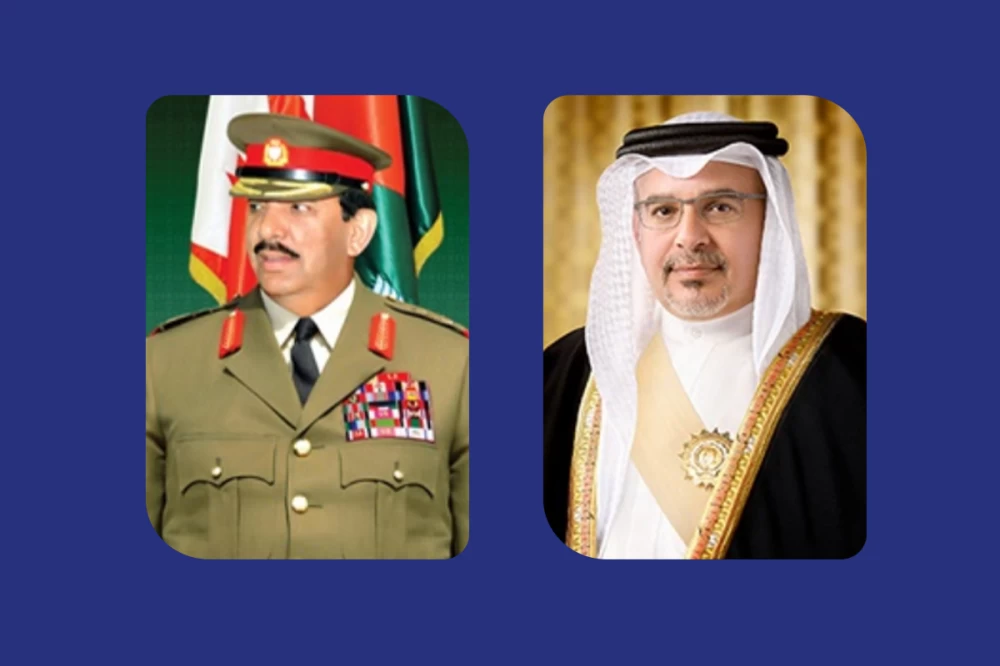 ولي العهد رئيس الوزراء يتبادل التهاني مع القائد العام بالذكرى الثامنة والخمسين لتأسيس "قوة الدفاع"