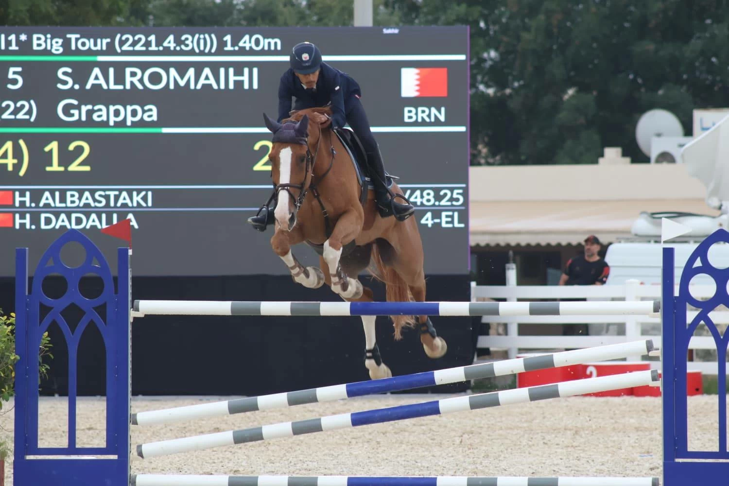 فريق "الداخلية" لقفز الحواجز يحقق المركز الأول في المسابقة الكبرى لبطولة الشيخ خالد بن حمد الدولية ذات النجمة الواحدة  لقفز الحواجز