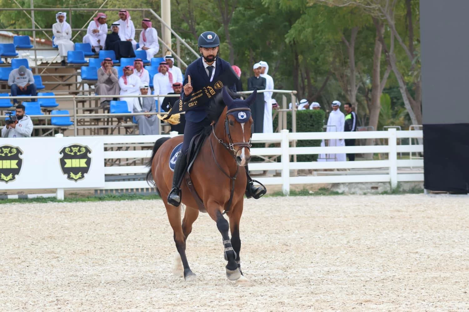 فريق "الداخلية" لقفز الحواجز يحقق المركز الأول في المسابقة الكبرى لبطولة الشيخ خالد بن حمد الدولية ذات النجمة الواحدة  لقفز الحواجز