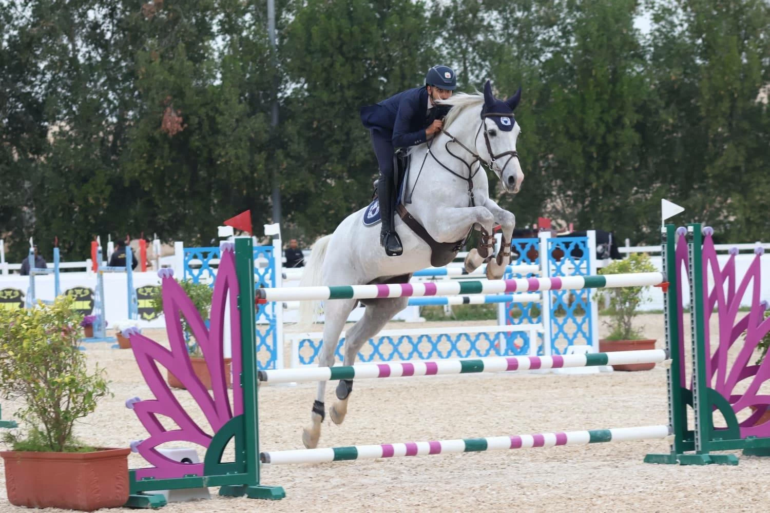 فريق "الداخلية" لقفز الحواجز يحقق المركز الأول في المسابقة الكبرى لبطولة الشيخ خالد بن حمد الدولية ذات النجمة الواحدة  لقفز الحواجز