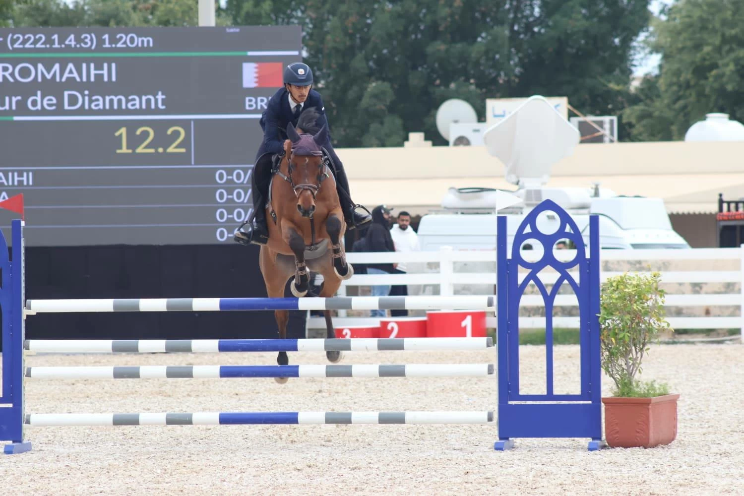 فريق "الداخلية" لقفز الحواجز يحقق المركز الأول في المسابقة الكبرى لبطولة الشيخ خالد بن حمد الدولية ذات النجمة الواحدة  لقفز الحواجز