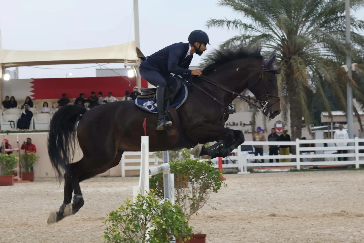 فريق "الداخلية" لقفز الحواجز يحقق المركز الأول في المسابقة الكبرى لبطولة الشيخ خالد بن حمد الدولية ذات النجمة الواحدة  لقفز الحواجز