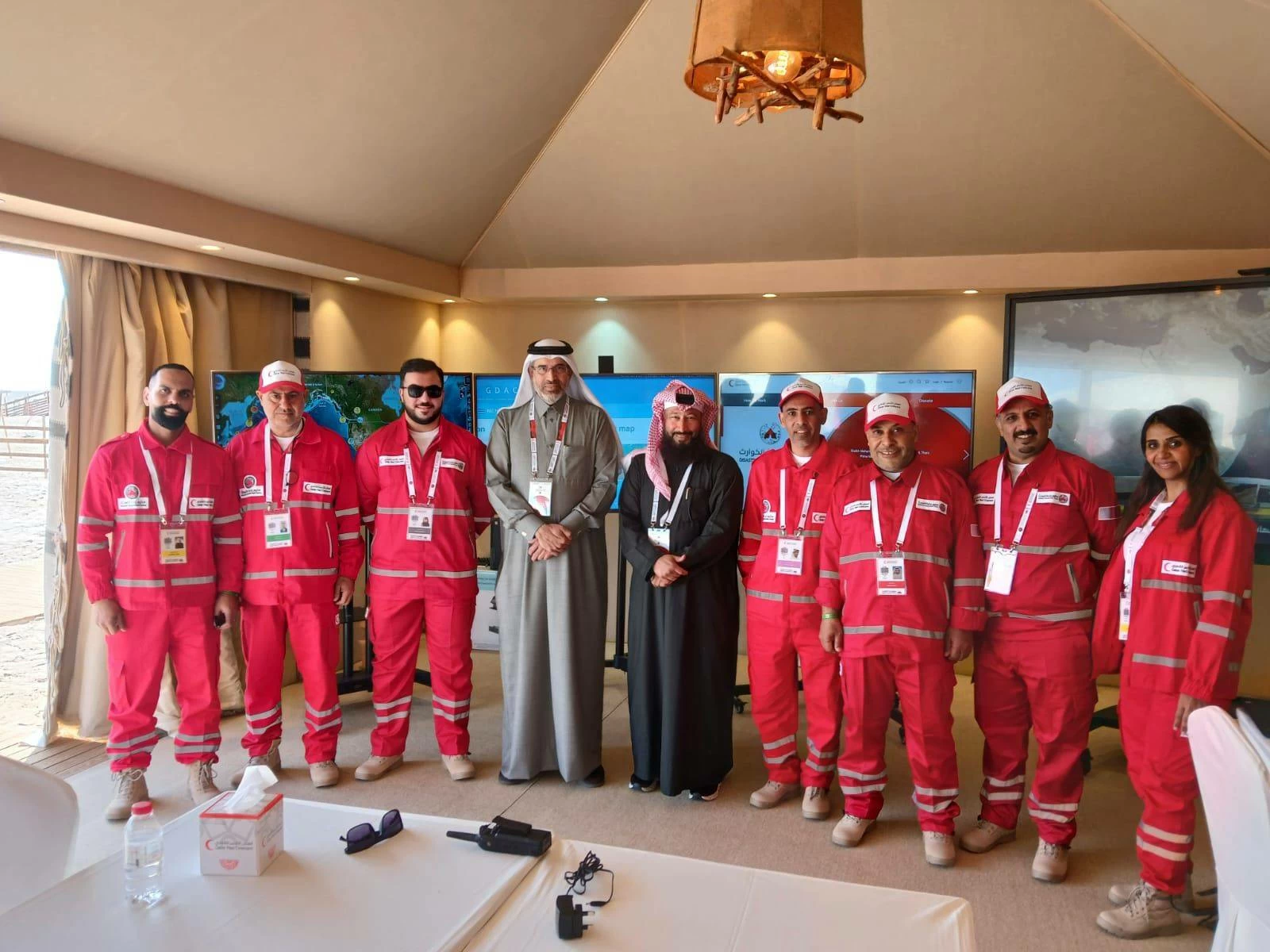 الهلال الأحمر البحريني تشارك في المخيم الميداني العاشر للتدريب على الكوارث في قطر