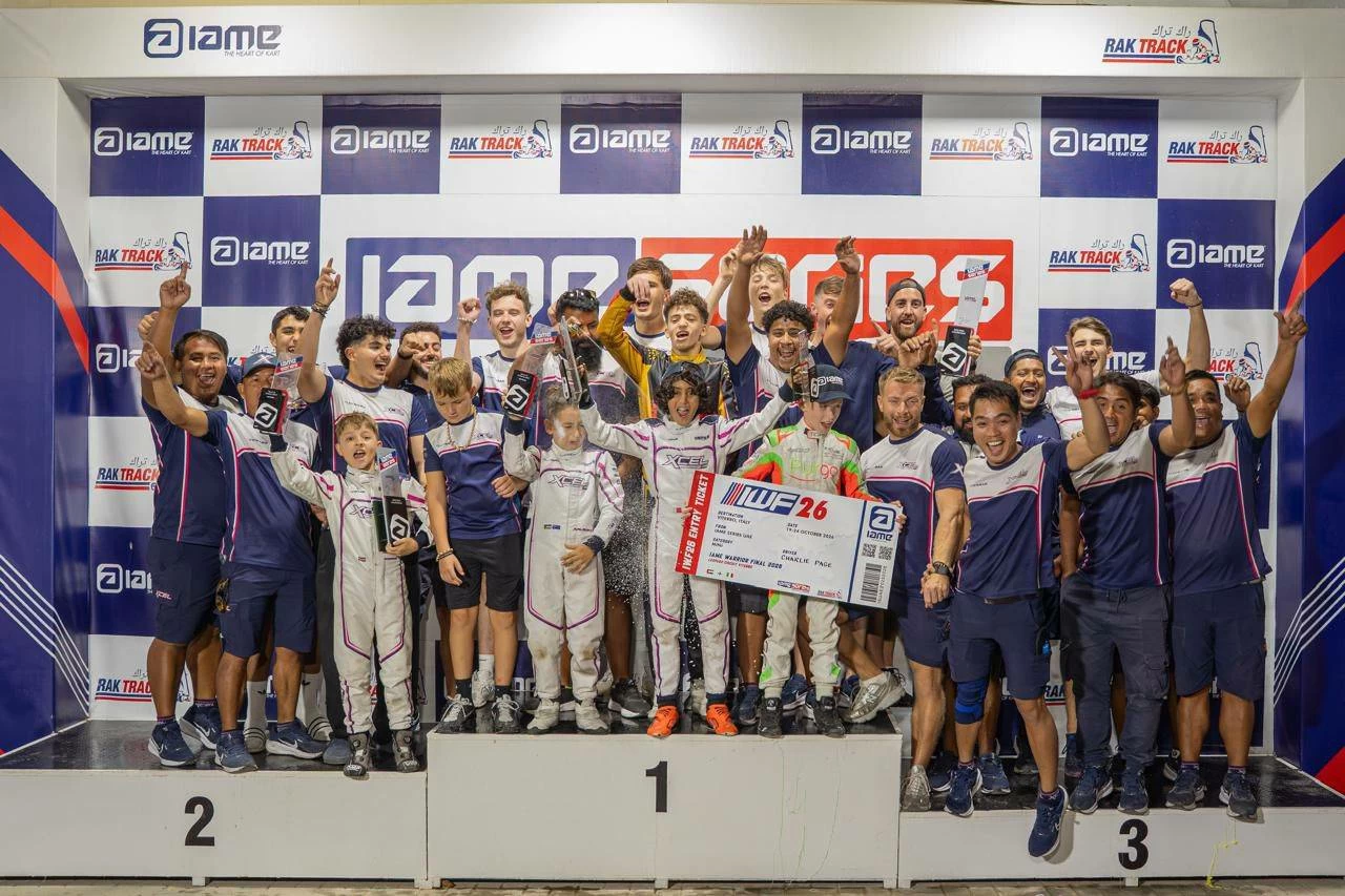 الشيخ سيف يحقق منصة ختام الموسم ويتوّج بلقب الوصيف الثاني في بطولة IAME
