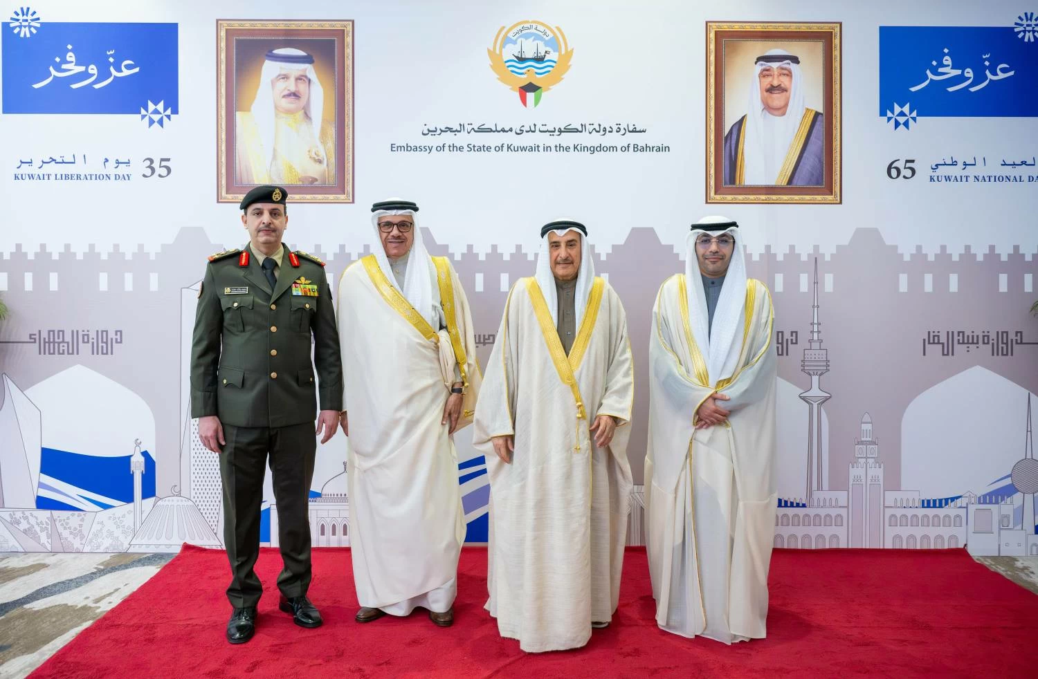 خالد بن عبد الله يحضر حفل السفارة الكويتية بالعيد الوطني ويوم التحرير