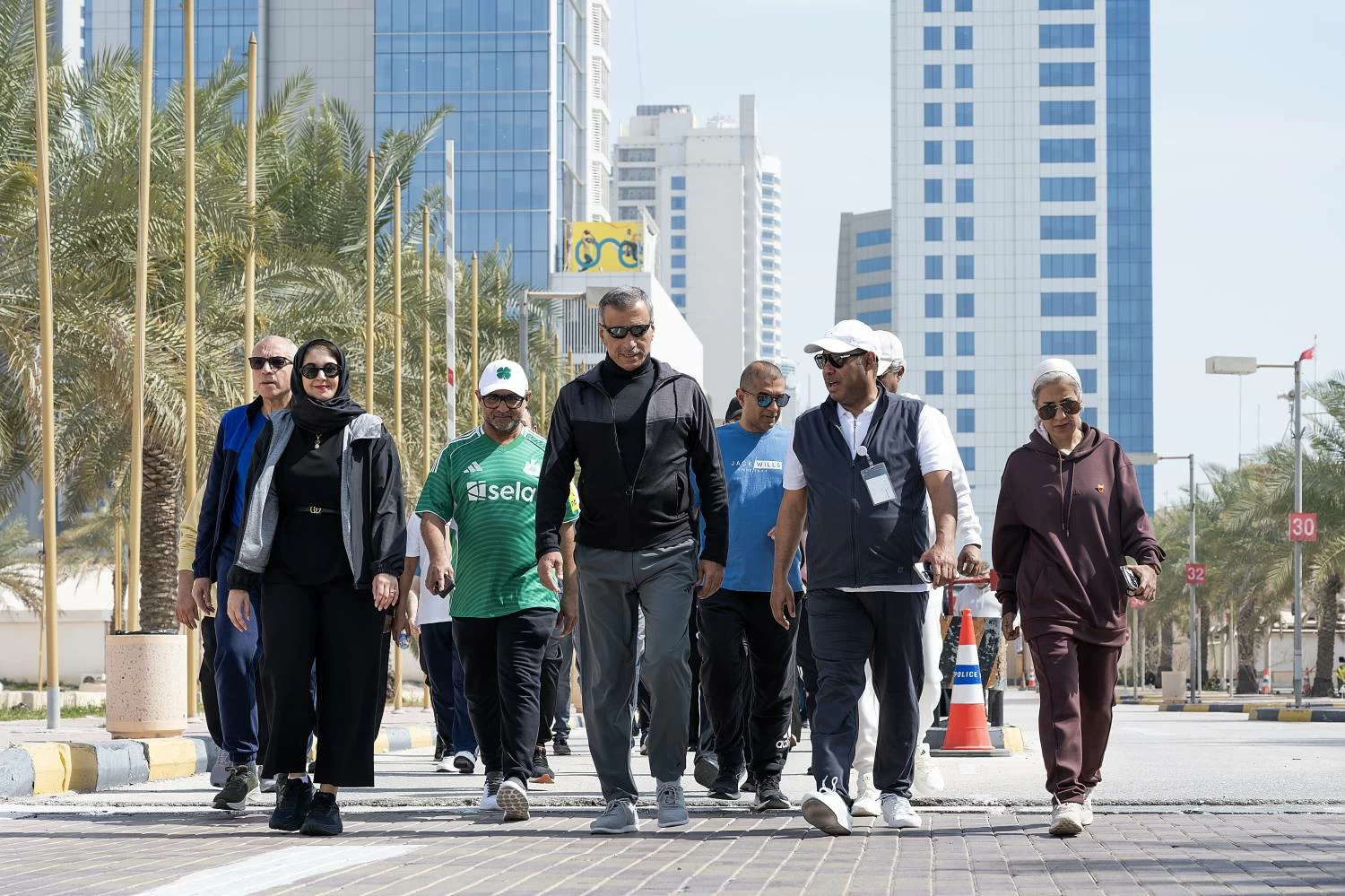 جهاز المساحة والتسجيل العقاري يشارك في فعاليات اليوم الرياضي لمملكة البحرين