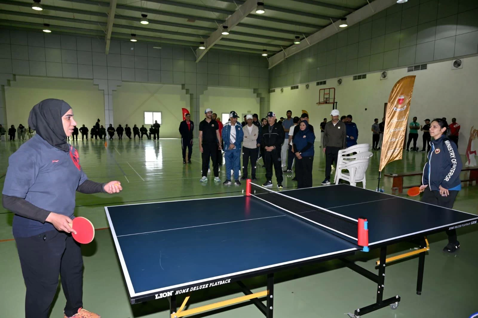 رئيس الشرطة يحضر فعالية اليوم الرياضي